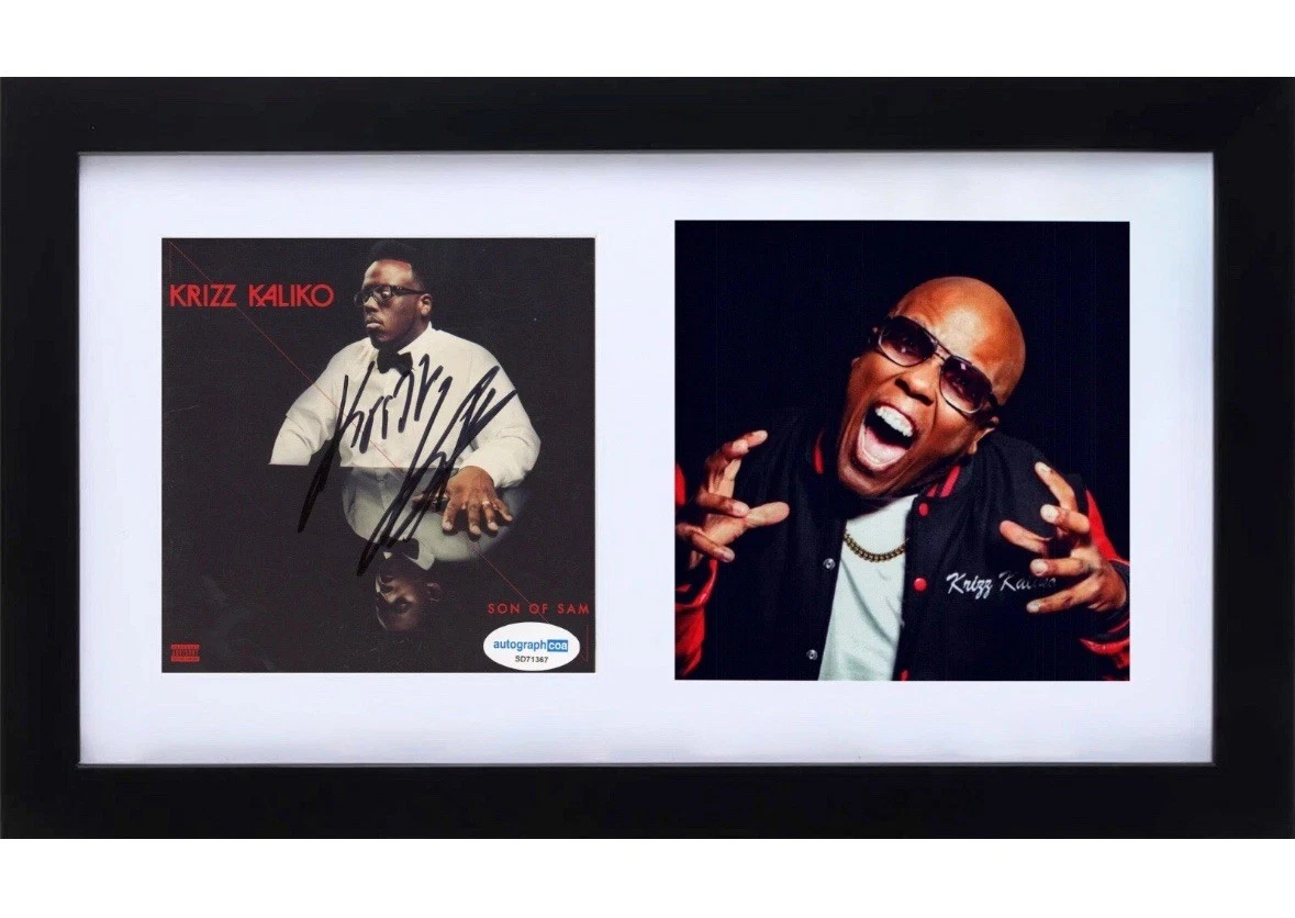 Krizz Kaliko Signed Autograph Son of Sam CD Cover Framed Strange Music ACOA COA