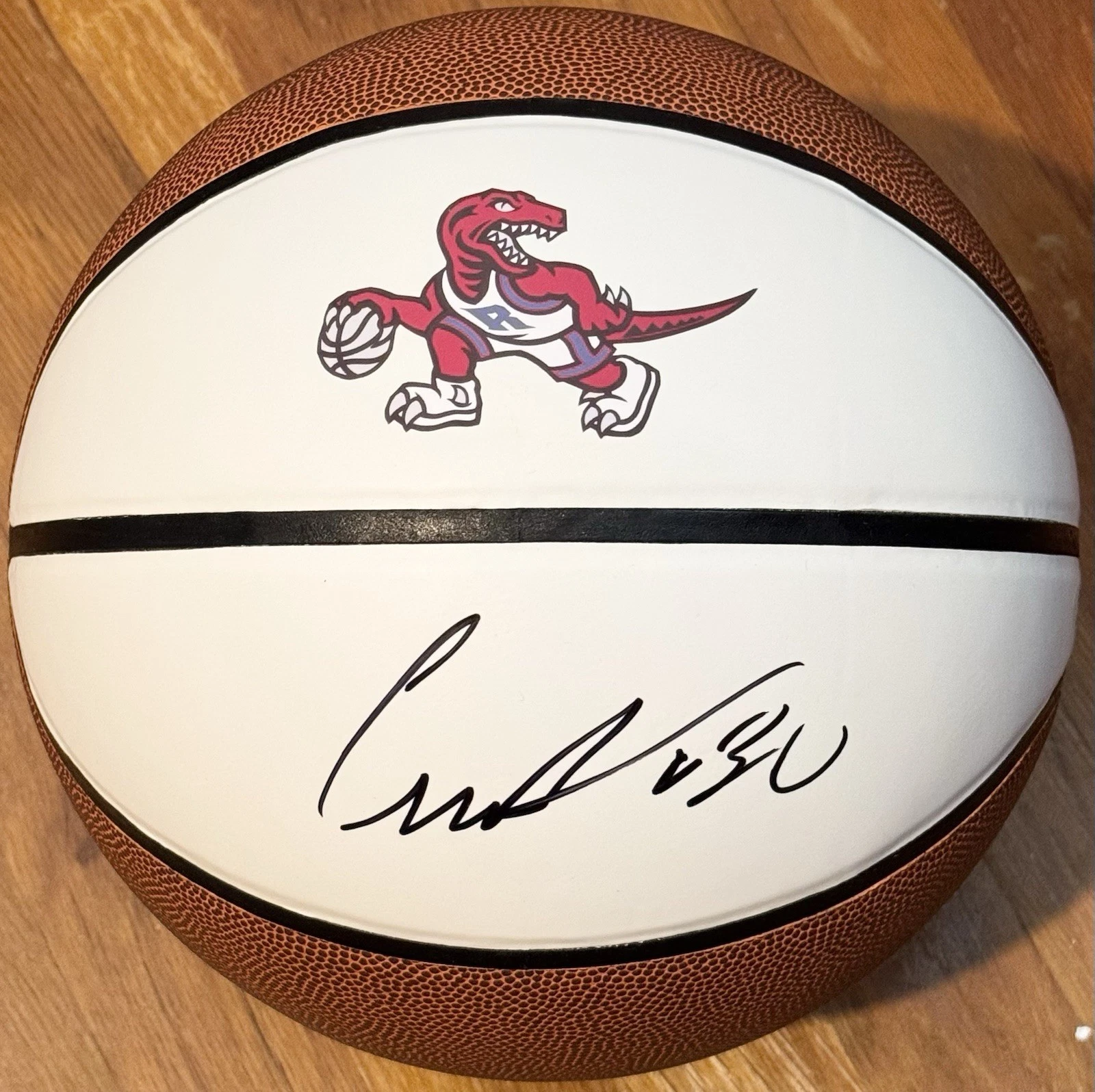 Collin Murray-Boyle Signed Autographed Toronto Raptors Logo Basketball PSA/DNA