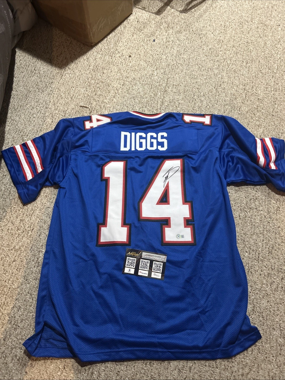 BUFFALO BILLS- STEFON DIGGS SIGNED AUTOGRAPH CUSTOM JERSEY BECKETT BAS COA NFL