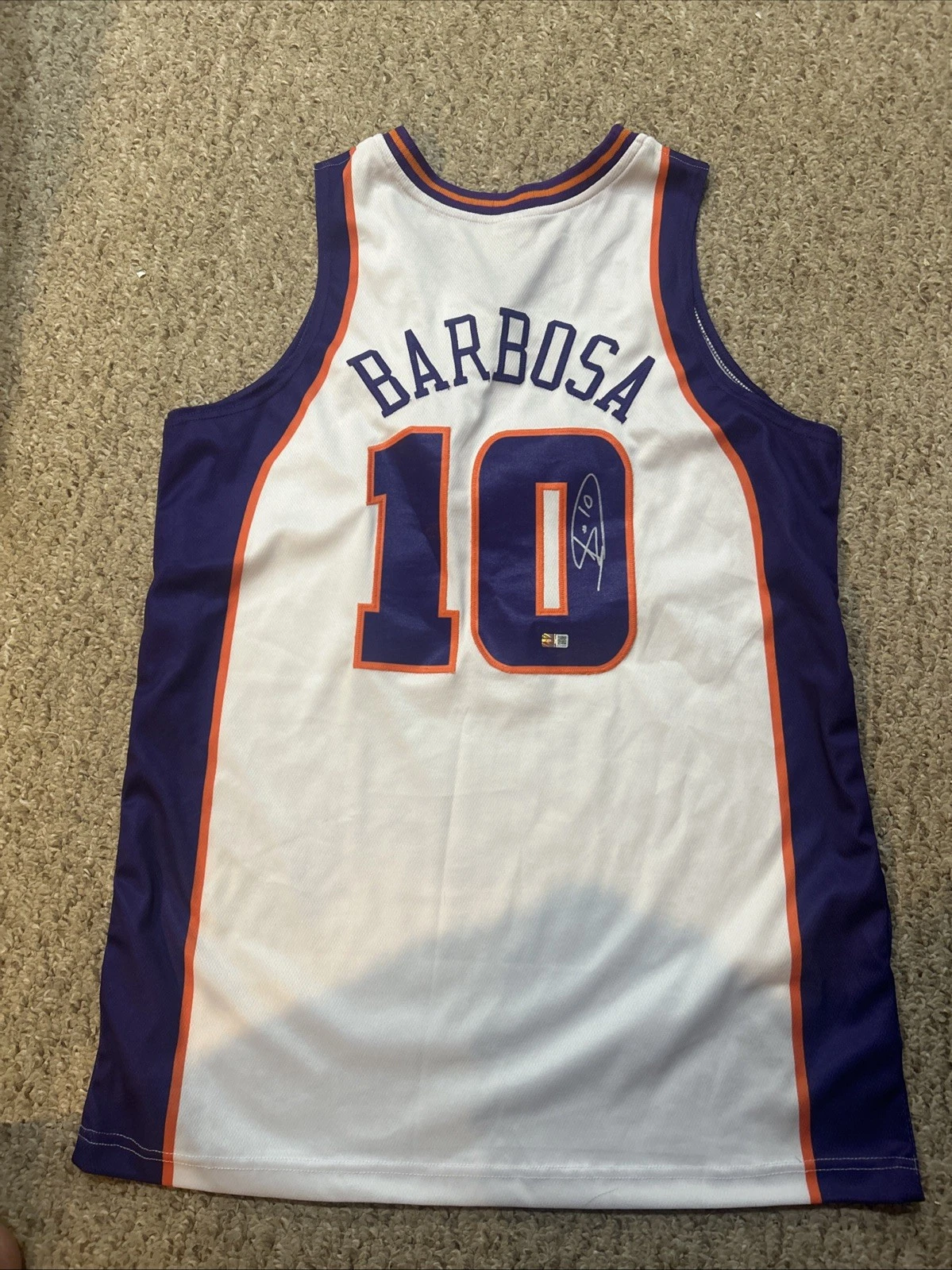 PHOENIX SUNS- LEANDRO BARBOSA SIGNED AUTOGRAPH JERSEY STEINER COA NBA STAR
