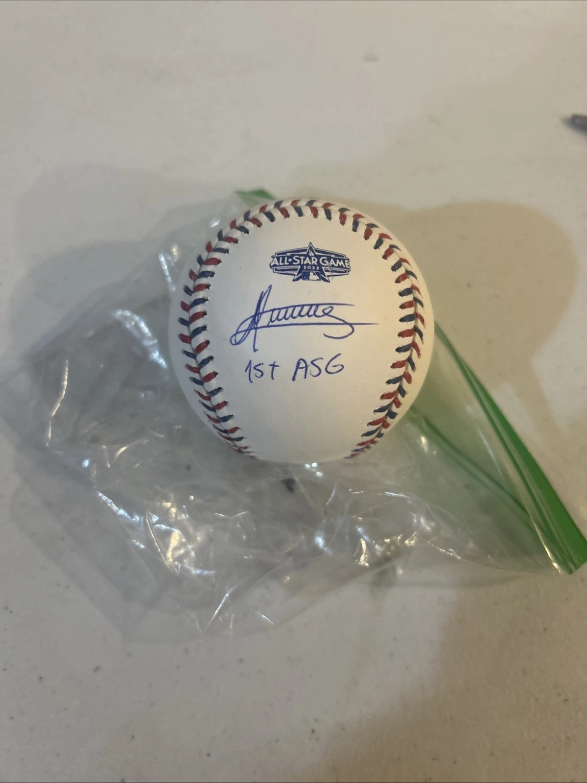 CLEVELAND INDIANS- ANDRES GIMENEZ SIGNED AUTOGRAPH 2022 ALL STAR BALL BAS COA