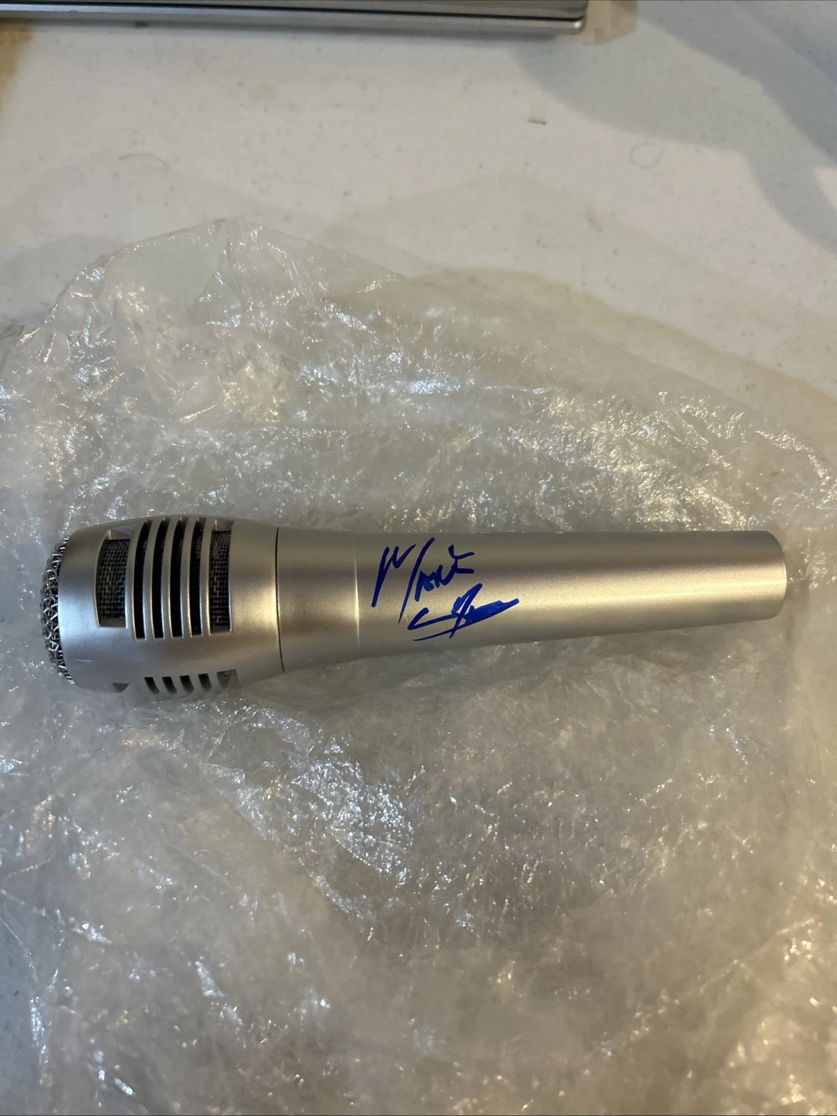 MARK CALDERON SIGNED AUTOGRAPH MICROPHONE ACOA COLOR ME BADD