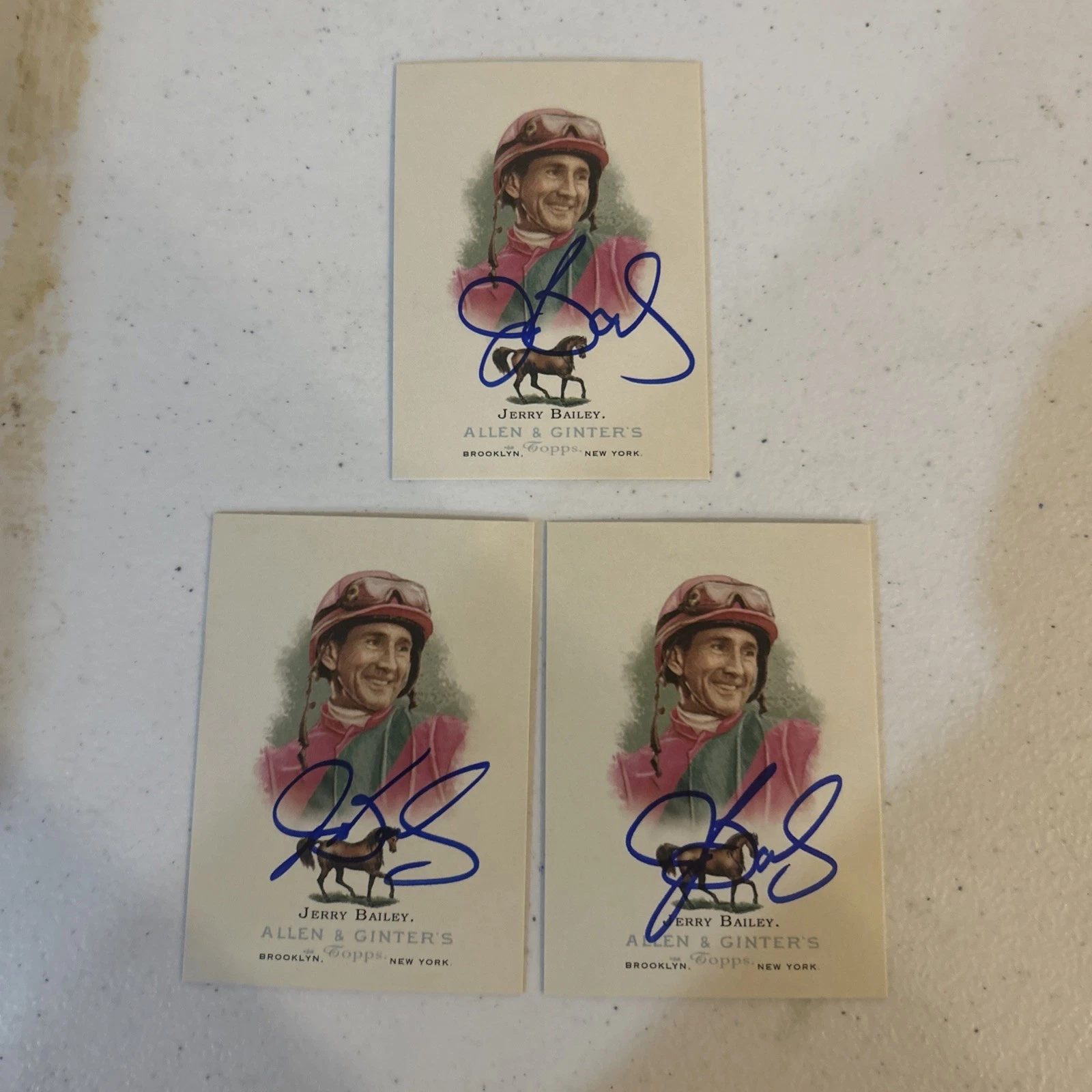 JERRY BAILEY SIGNED AUTOGRAPH 2006 TOPPS ALLEN & GINTER TRADING CARD JOCKEY