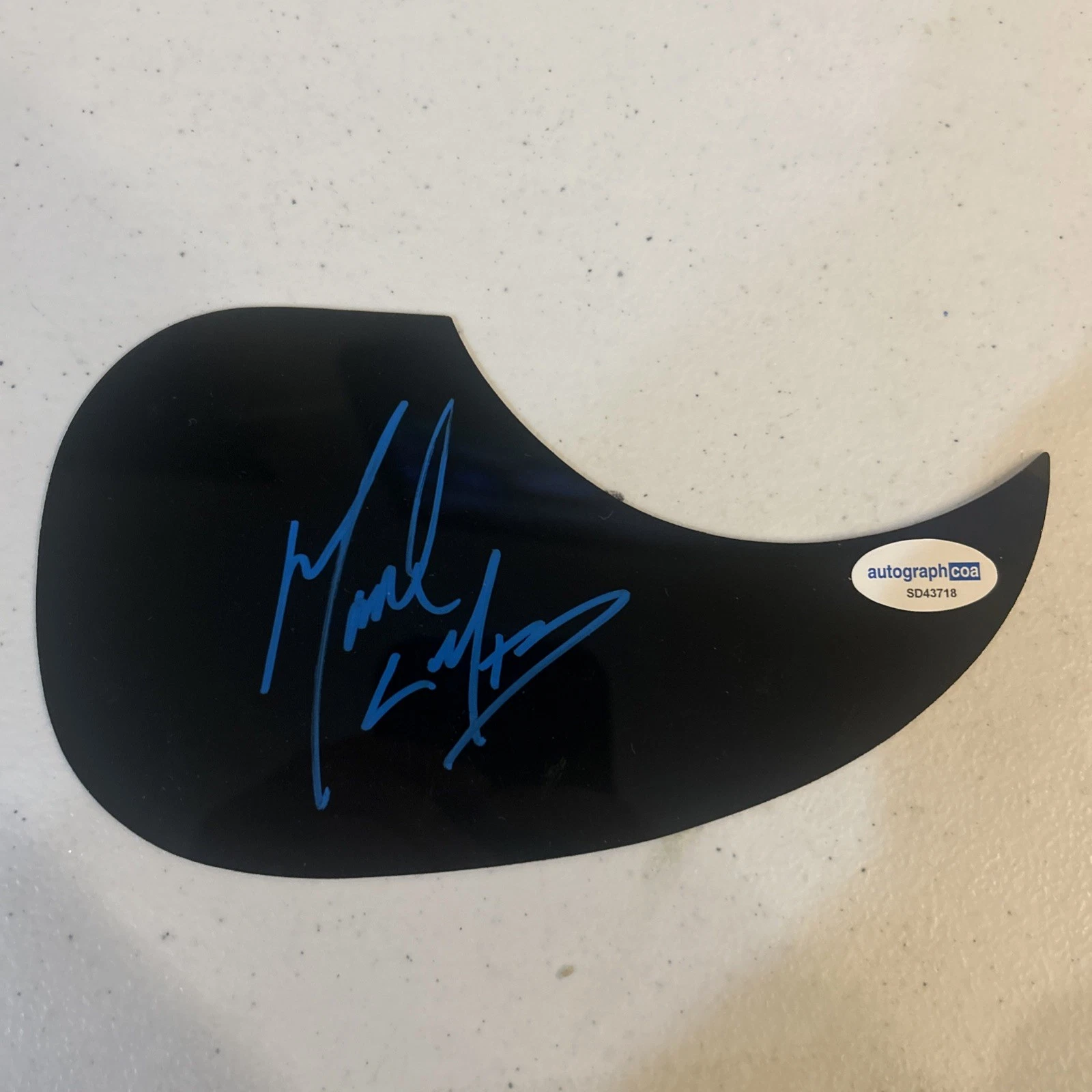 MARK CALDERON COLOR ME BADD SIGNED AUTOGRAPH ACOUSTIC GUITAR PICKGUARD ACOA