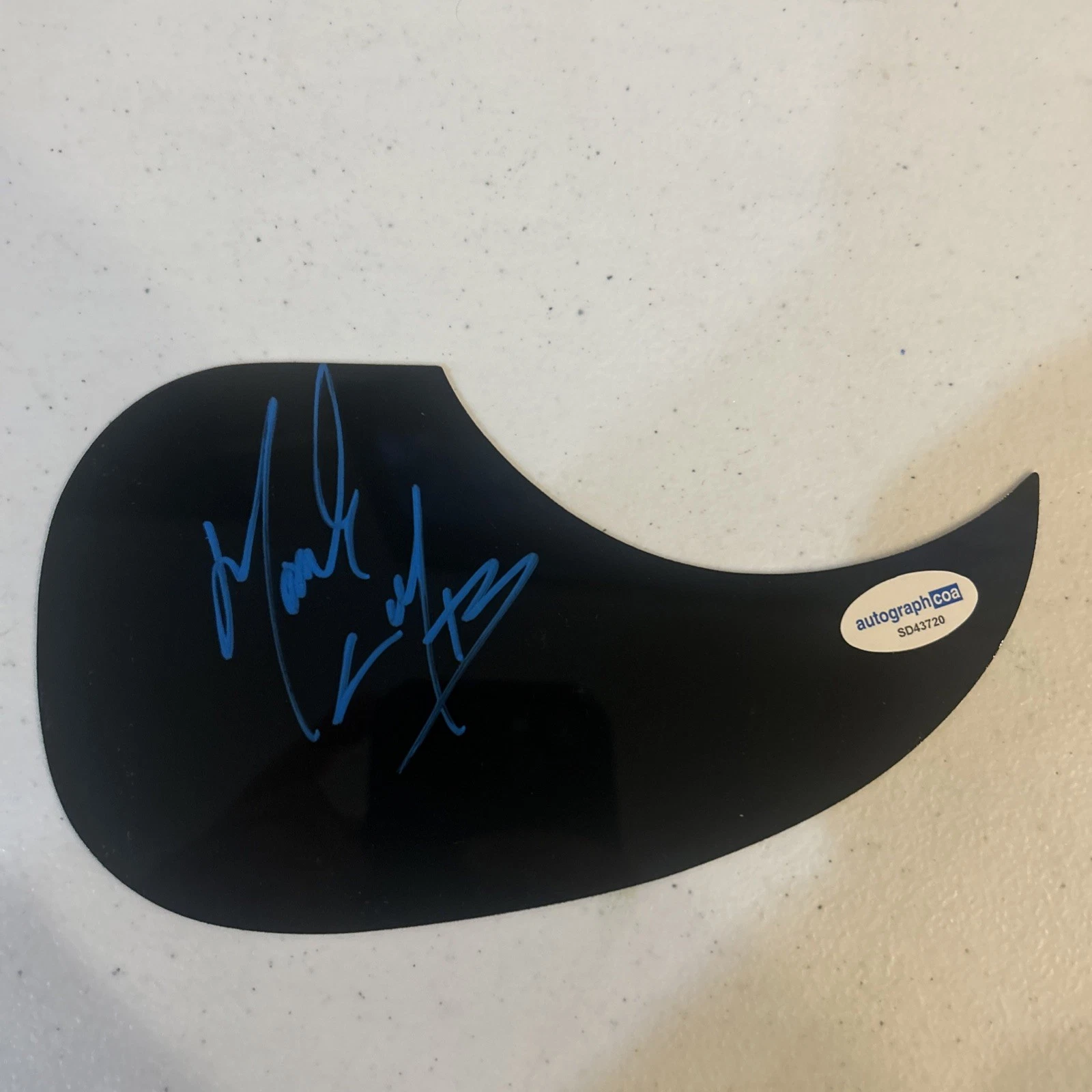MARK CALDERON COLOR ME BADD SIGNED AUTOGRAPH ACOUSTIC GUITAR PICKGUARD ACOA