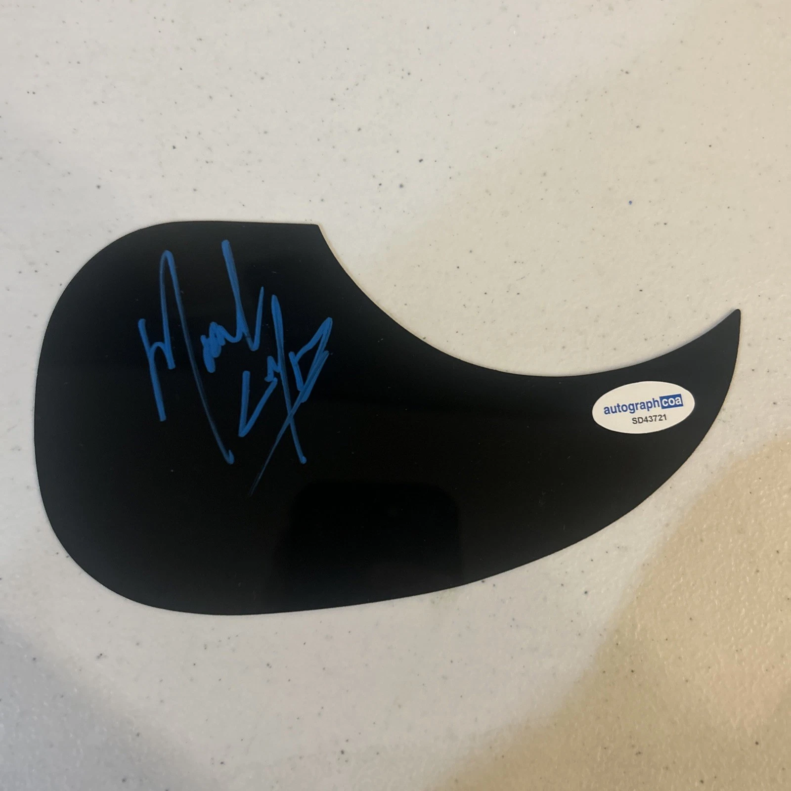 MARK CALDERON COLOR ME BADD SIGNED AUTOGRAPH ACOUSTIC GUITAR PICKGUARD ACOA