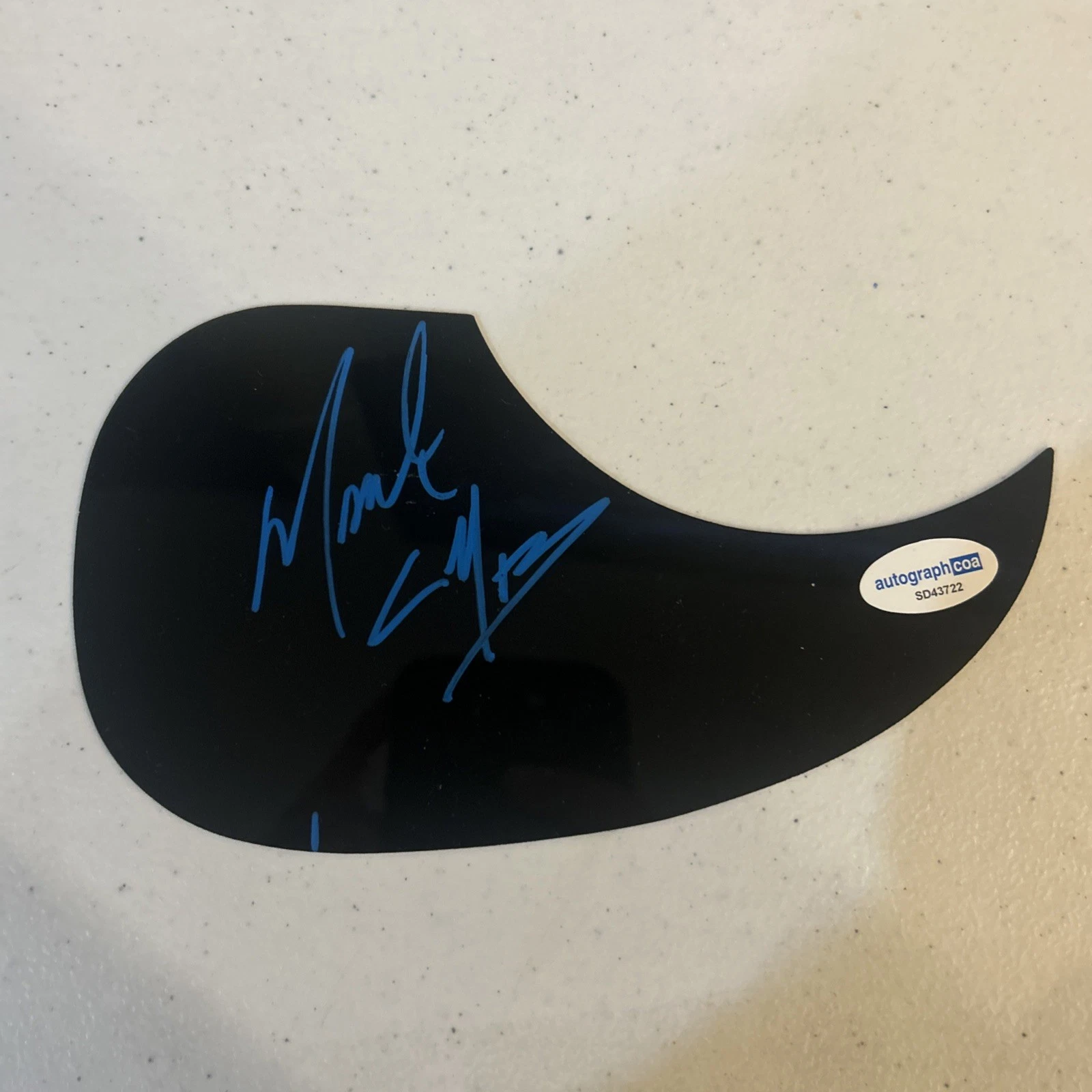 MARK CALDERON COLOR ME BADD SIGNED AUTOGRAPH ACOUSTIC GUITAR PICKGUARD ACOA