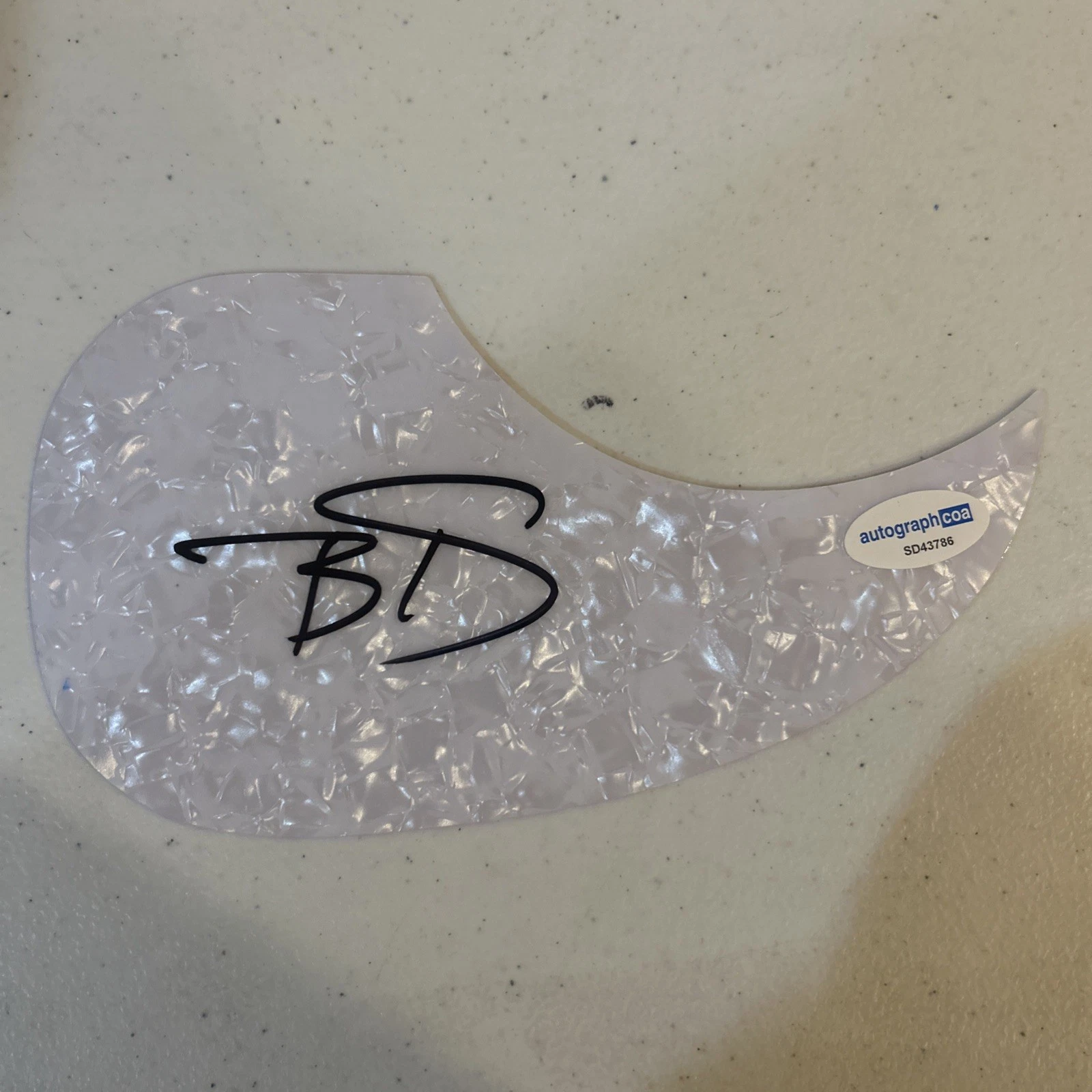 BRIAN KELLEY FLORIDA GEORGIA LINE SIGNED AUTOGRAPH ACOUSTIC PICKGUARD ACOA