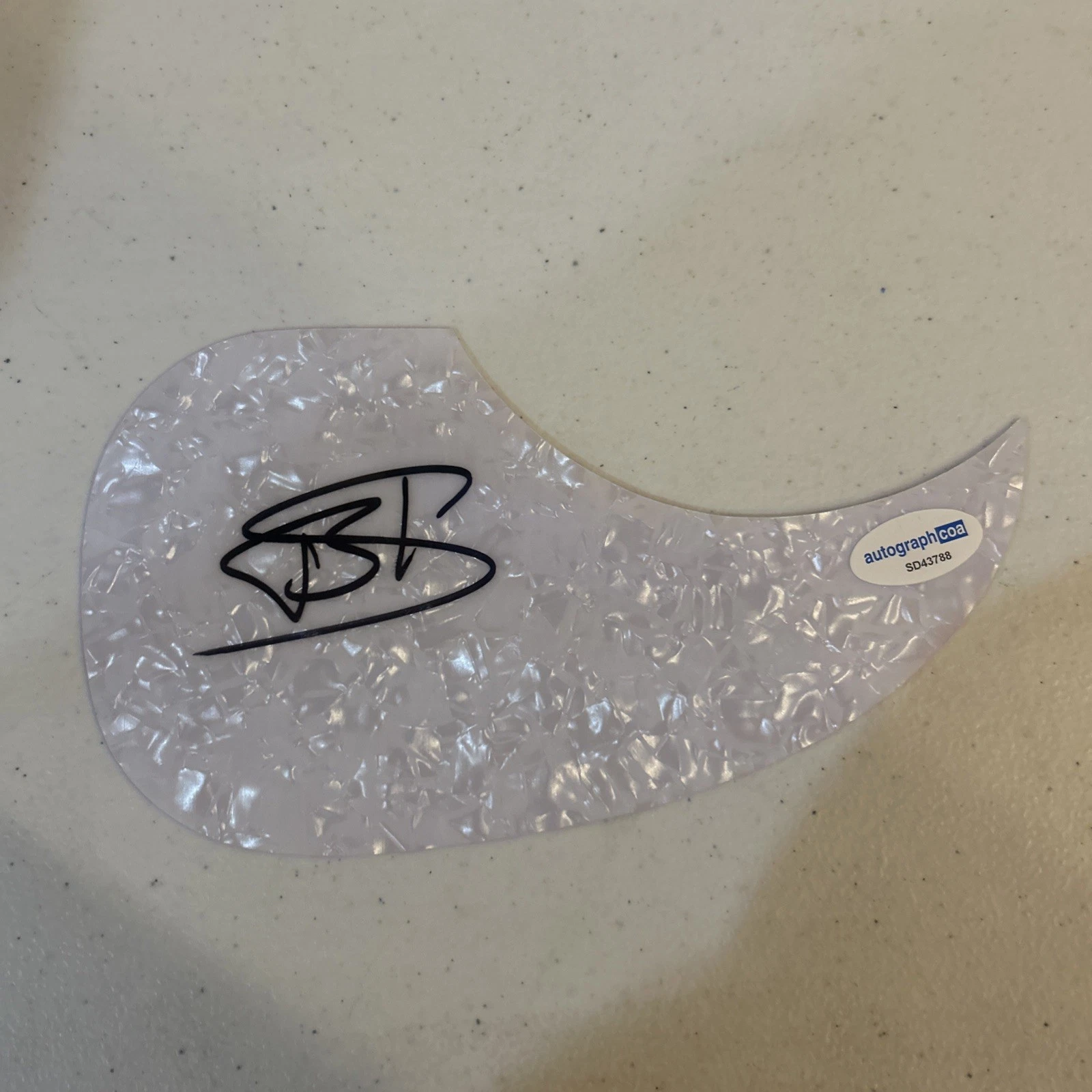BRIAN KELLEY FLORIDA GEORGIA LINE SIGNED AUTOGRAPH ACOUSTIC PICKGUARD ACOA