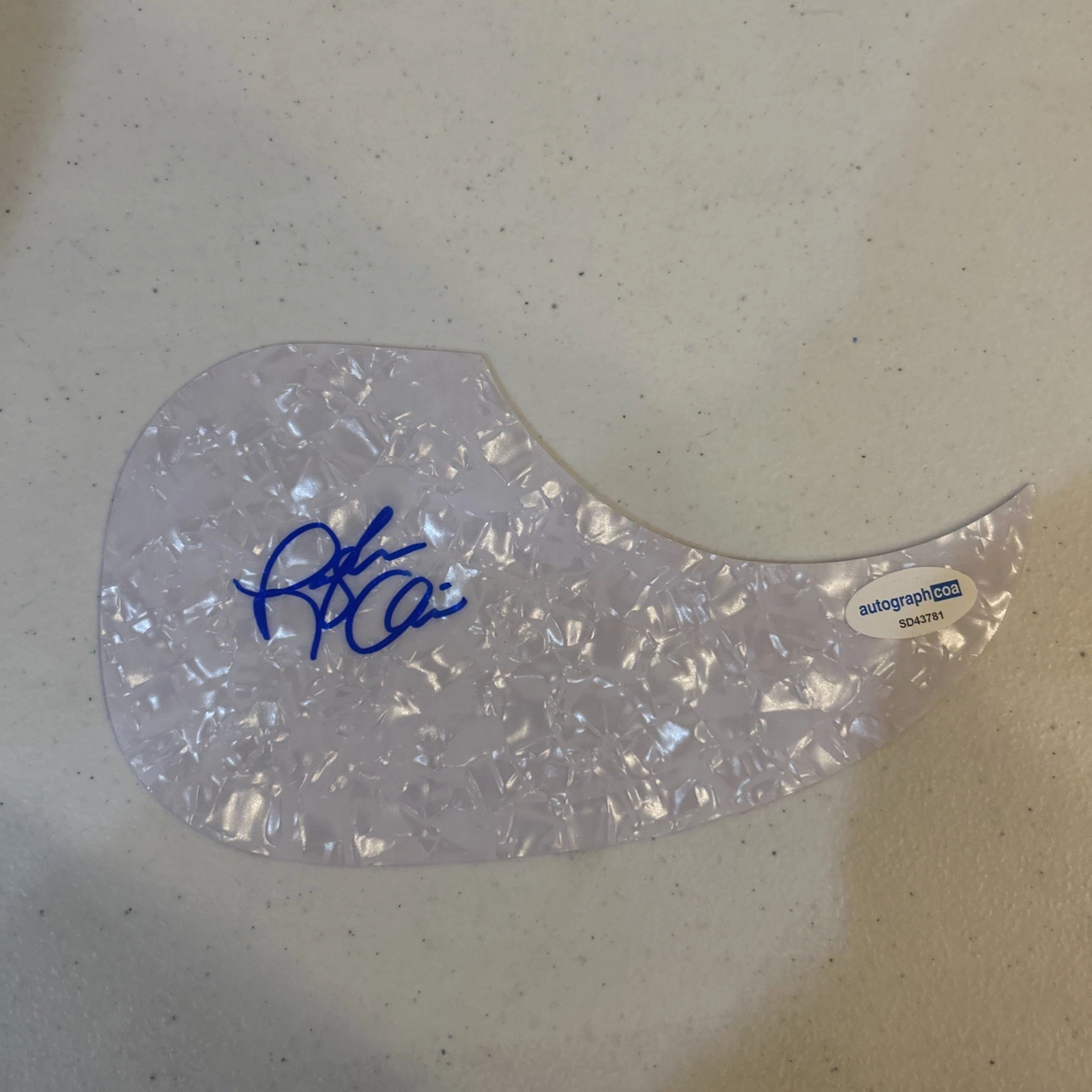 LOGAN CAIN “CAIN BAND” SIGNED AUTOGRAPH ACOUSTIC PICKGUARD GUITAR ACOA CHRISTIAN