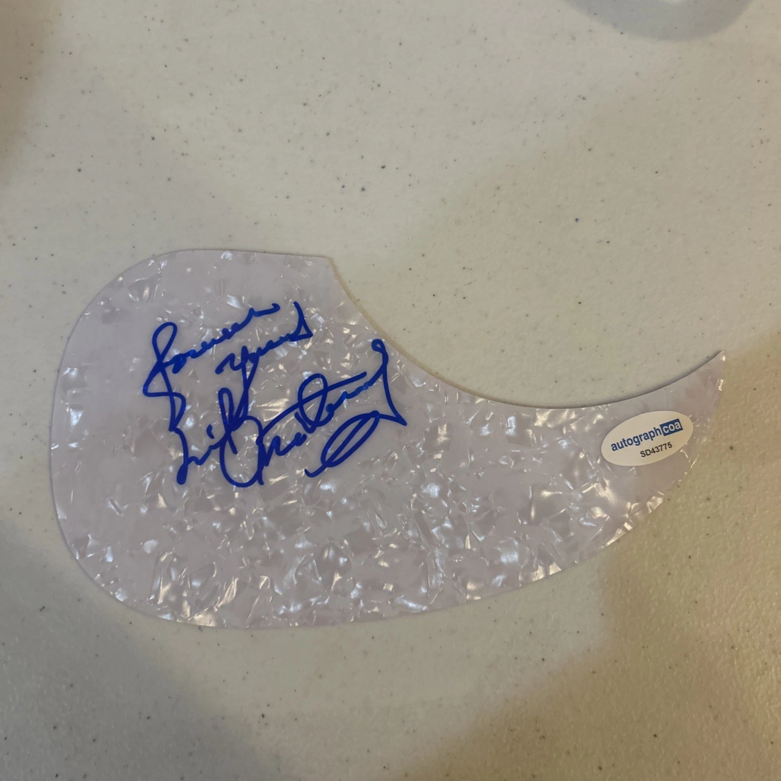 LITTLE ANTHONY IMPERIALS SIGNED AUTOGRAPH ACOUSTIC GUITAR PICKGUARD ACOA  BLUES