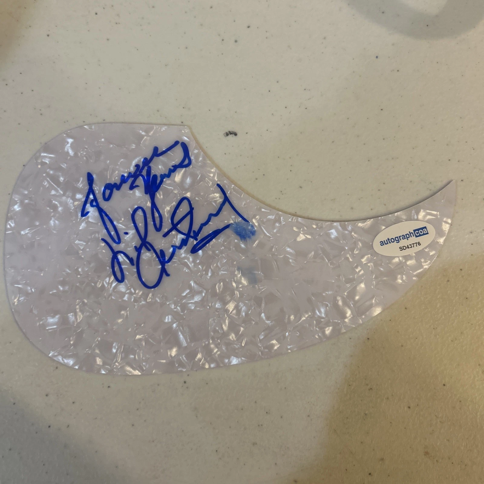 LITTLE ANTHONY IMPERIALS SIGNED AUTOGRAPH ACOUSTIC GUITAR PICKGUARD ACOA  BLUES