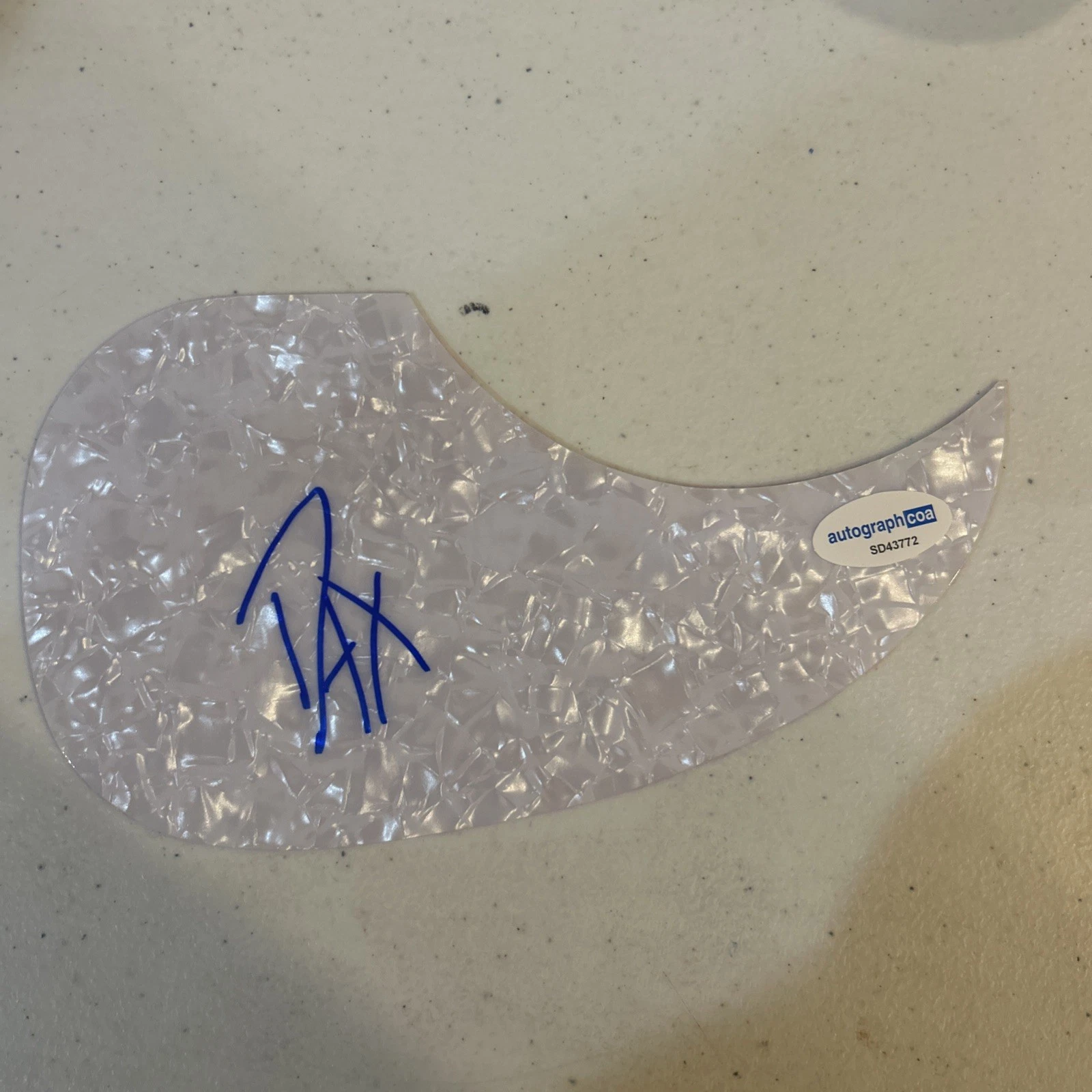 DAX COUNTRY RAPPER SIGNED AUTOGRAPH ACOUSTIC GUITAR PICKGUARD ACOA