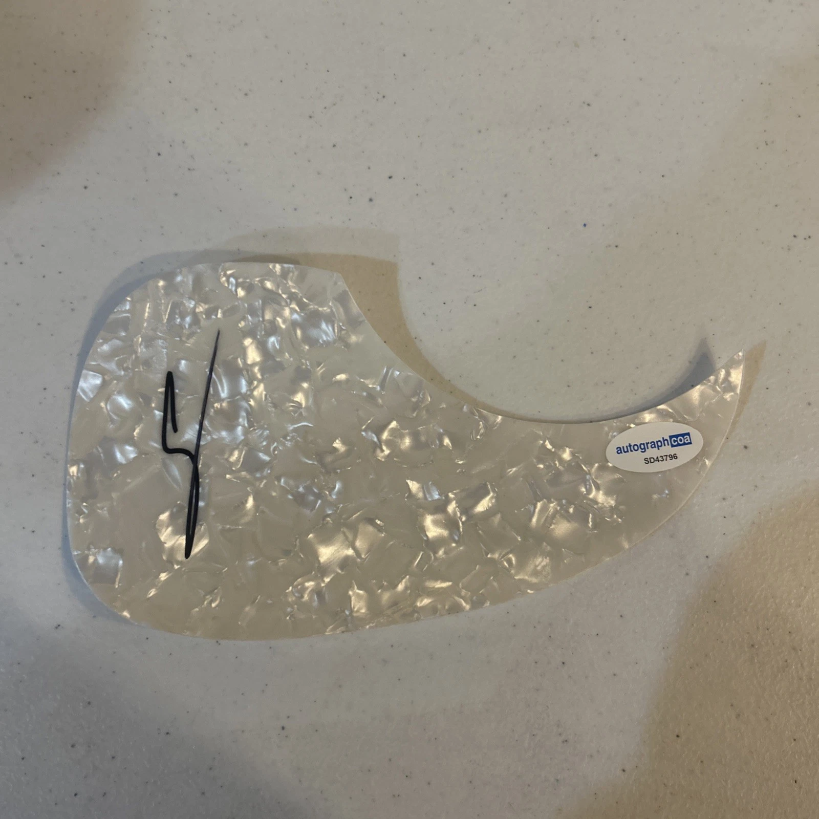 AJ MCLEAN SIGNED AUTOGRAPH ACOUSTIC GUITAR PICKGUARD ACOA BACKSTREET BOYS