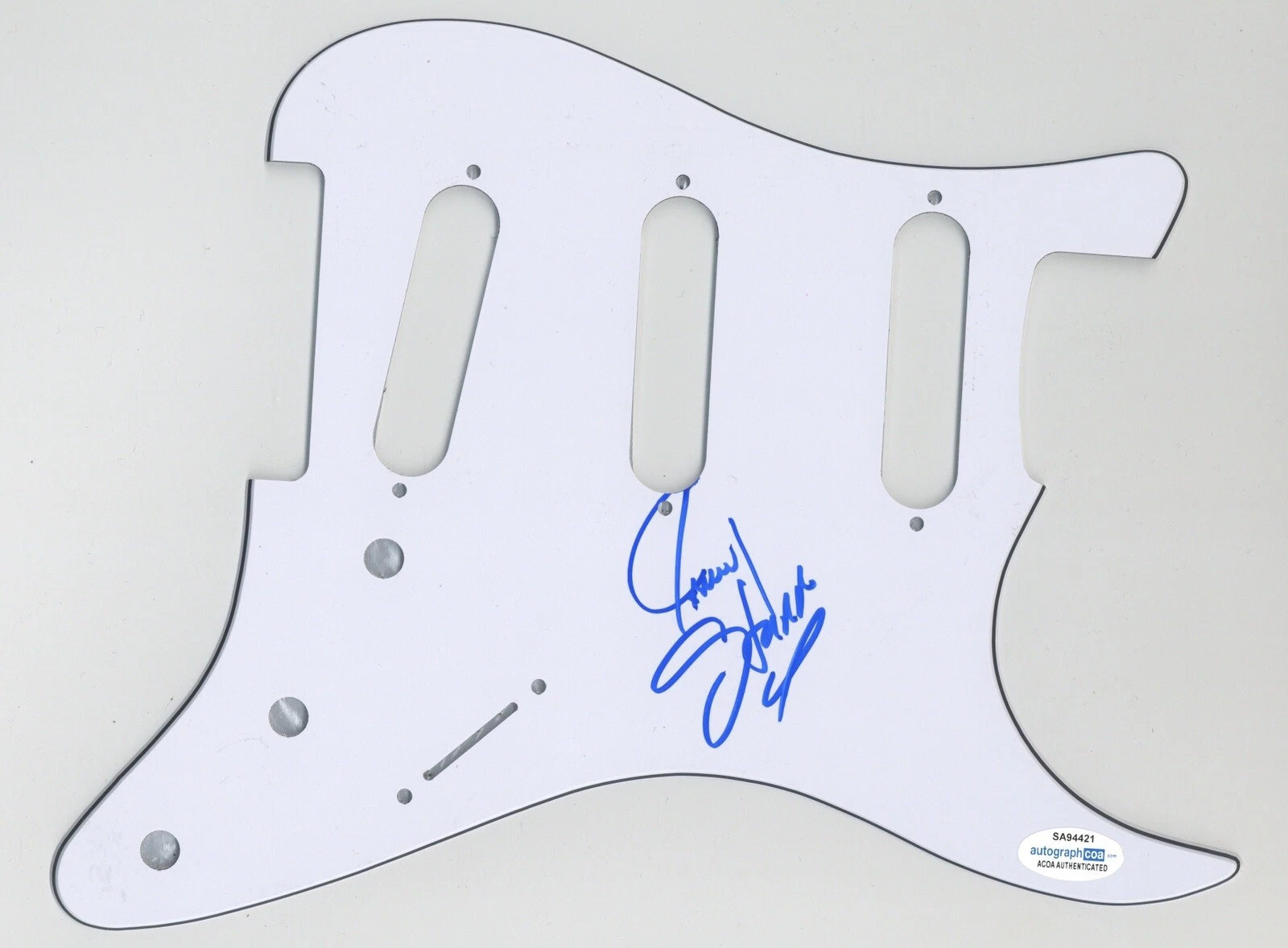 JIMMY STURR POLKA KING SIGNED AUTOGRAPH STRAT PICKGUARD GUITAR ACOA COA