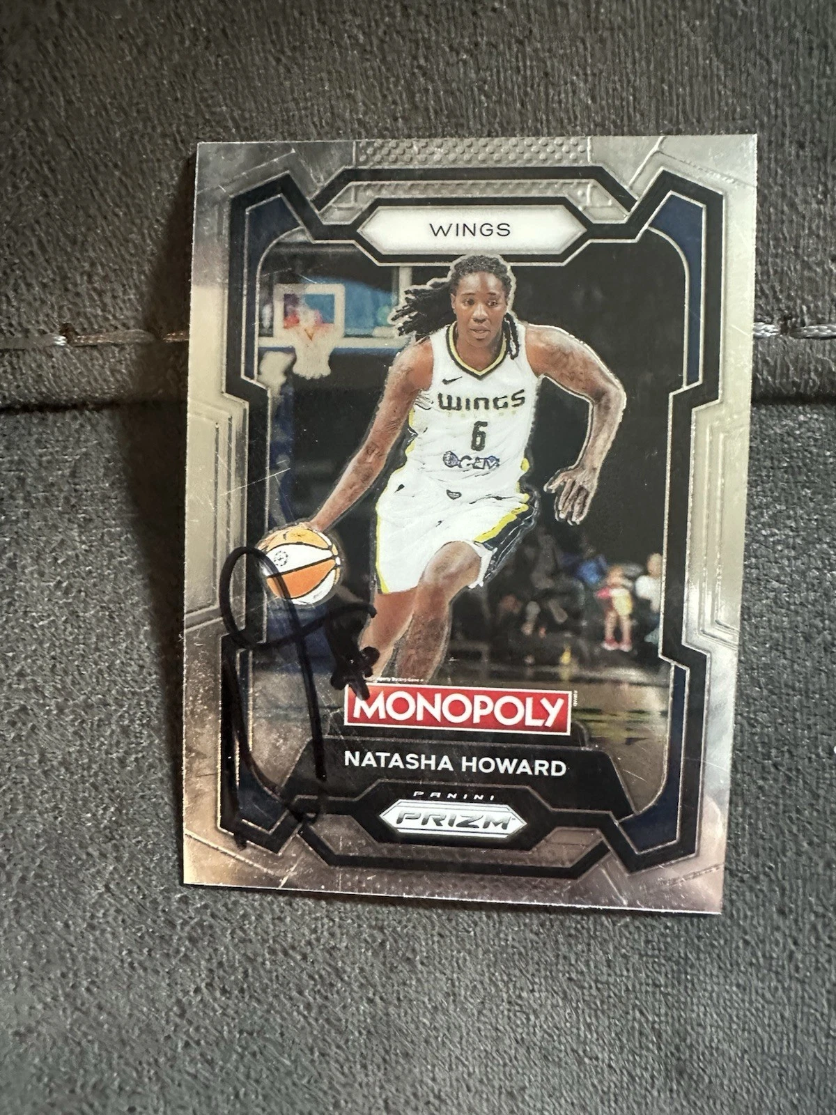 Signed Trading Card Car Indiana Fever Natasha Howard Autographed Dallas Wings