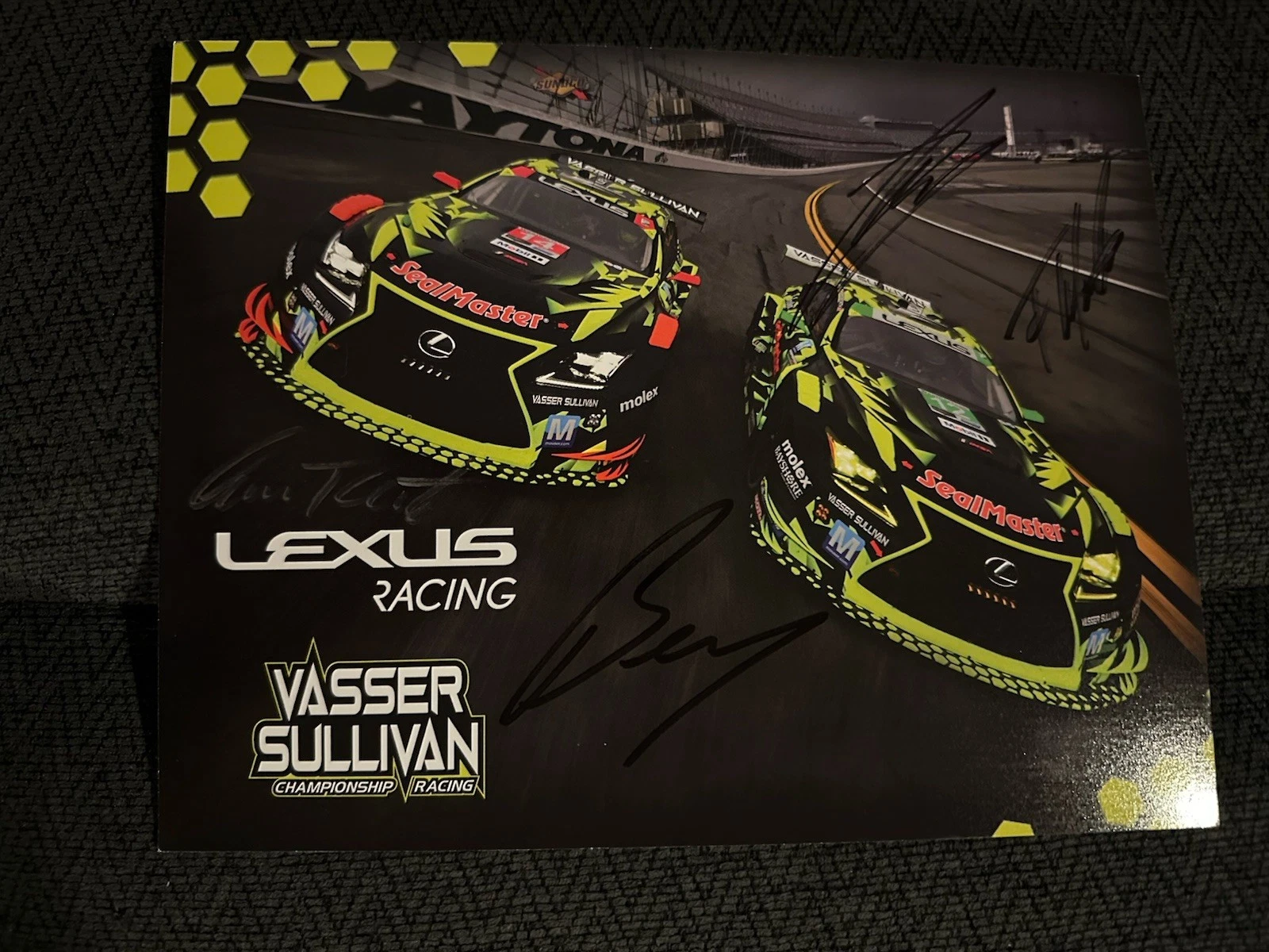 Barnicoat Hawksworth Telitz Montecalvo Signed Promo Hero Card IMSA Racing 2025