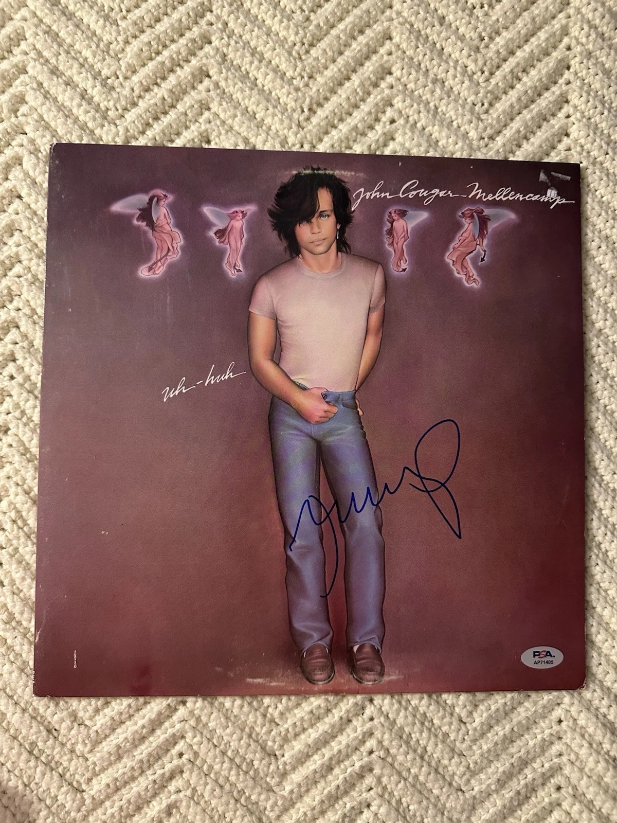 John Mellencamp SIGNED Uh-Huh & Vinyl Record ALBUM PSA/DNA Authenticated COA