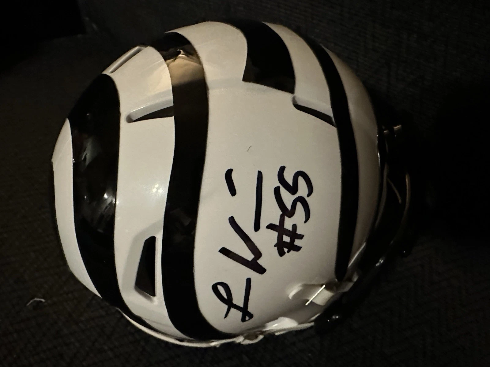 Logan Wilson Signed Cincinnati Bengals  Mini Helmet Autographed