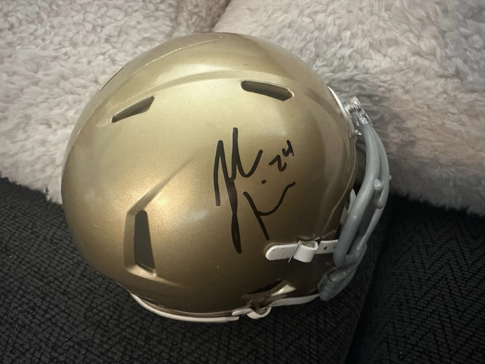 Jack Kiser Signed Mini Helmet Autographed Notre Dame Irish