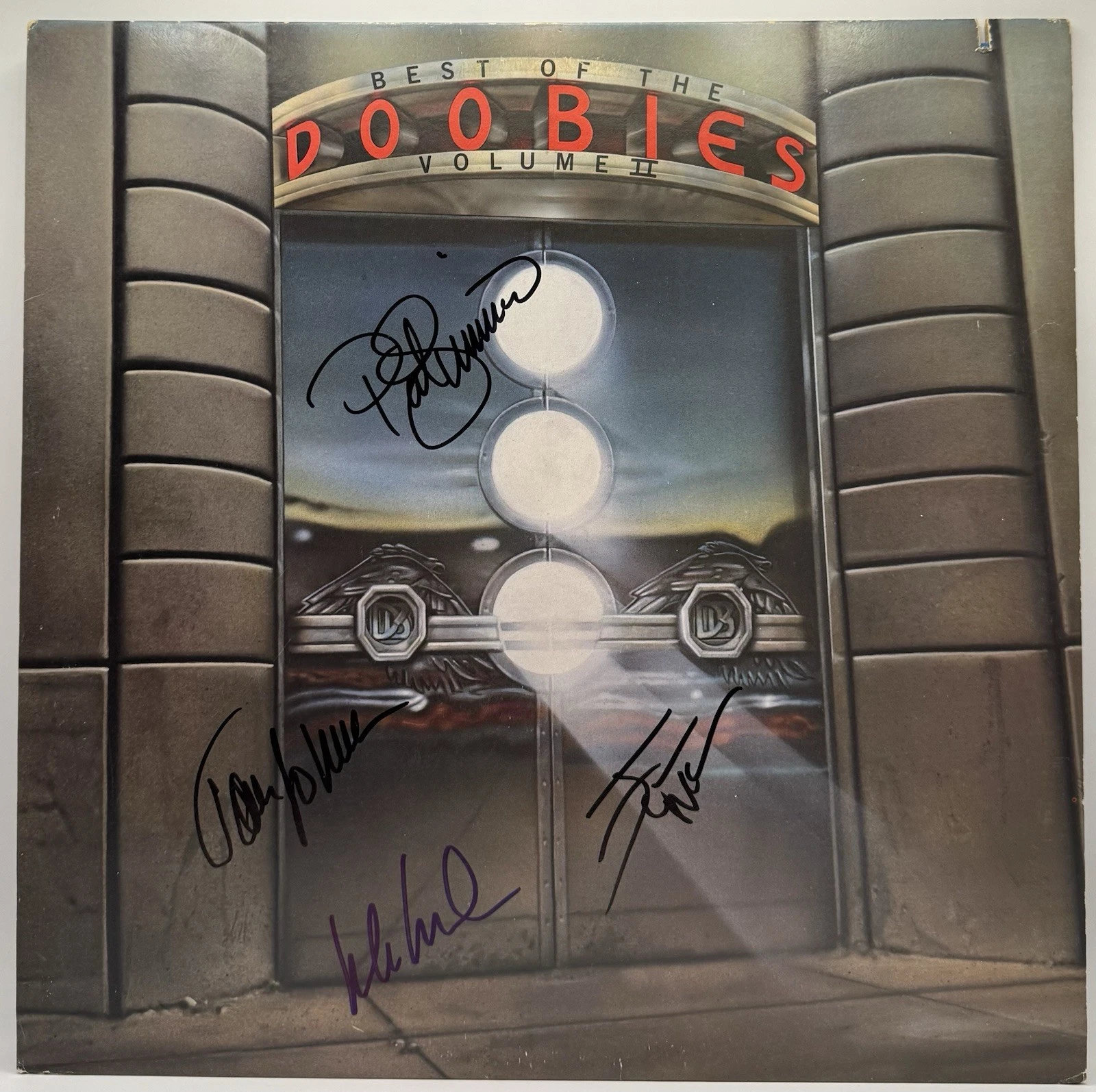 The Doobie Brothers Signed Best Of Vinyl PSA/DNA PATRICK MICHAEL JOHN TOM