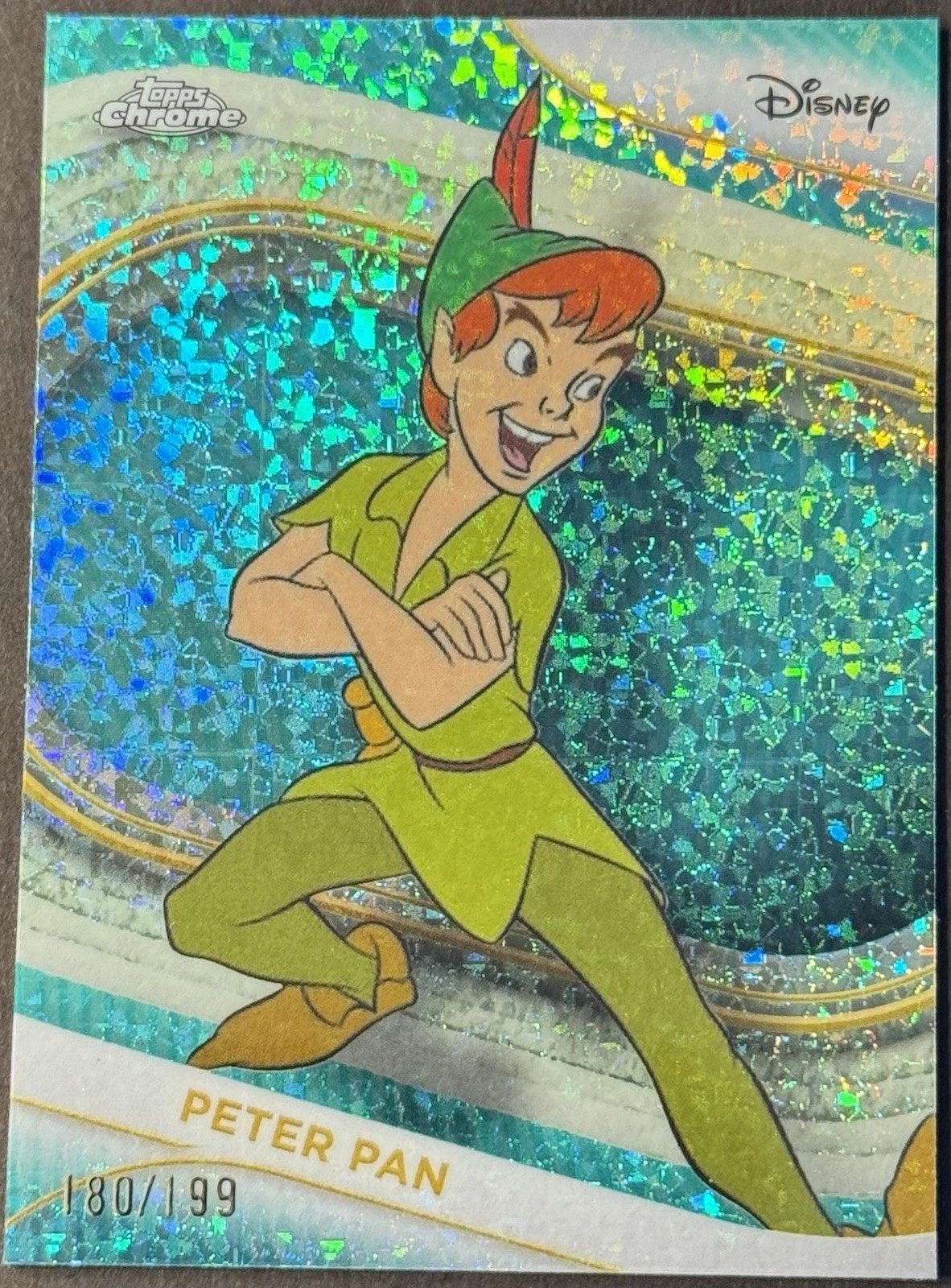 2025 Topps Chrome Disney Peter Pan #157 Aqua Mini Diamond Refractor /199