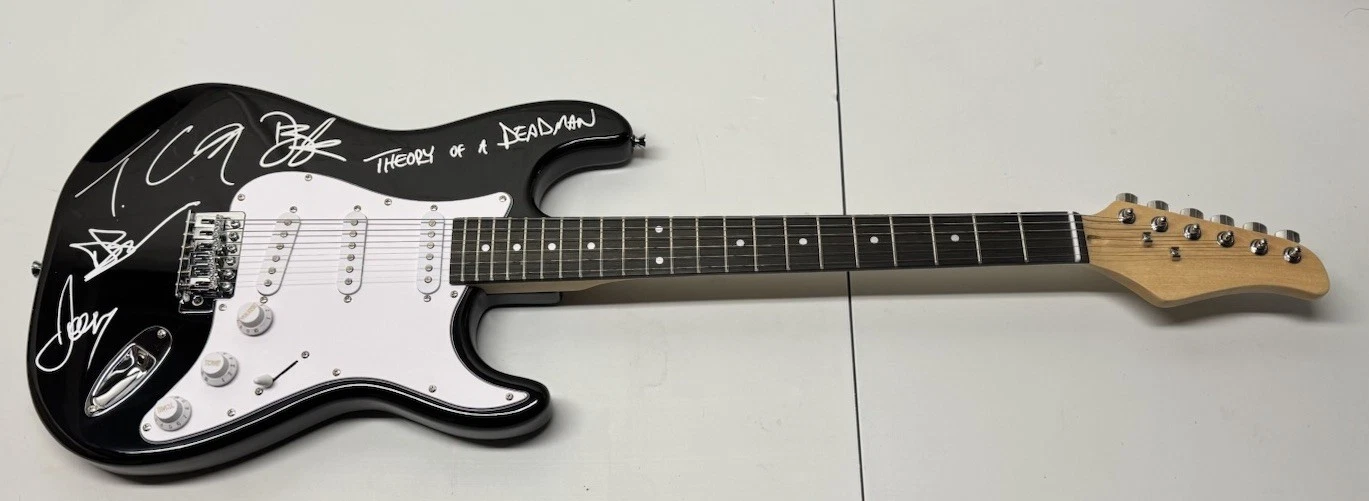 Theory Of A Deadman Signed Autographed Guitar On Body Rare PSA/DNA COA RX Song