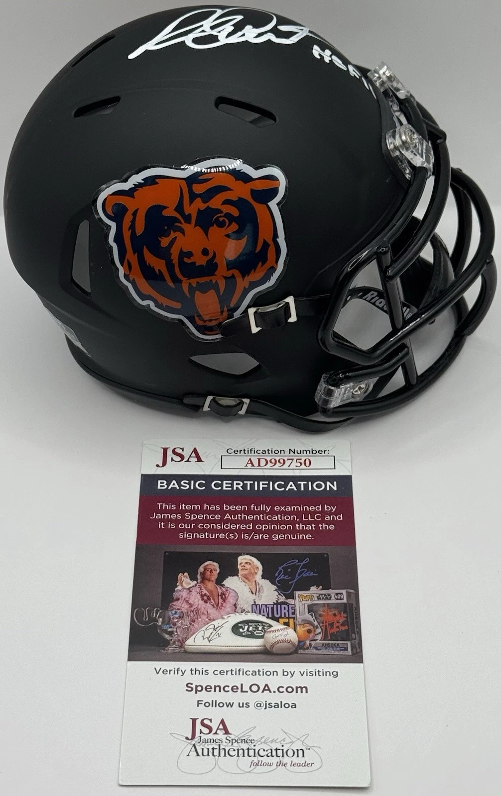 Richard Dent signed Autographed Custom Chicago Bears Mini Helmet JSA