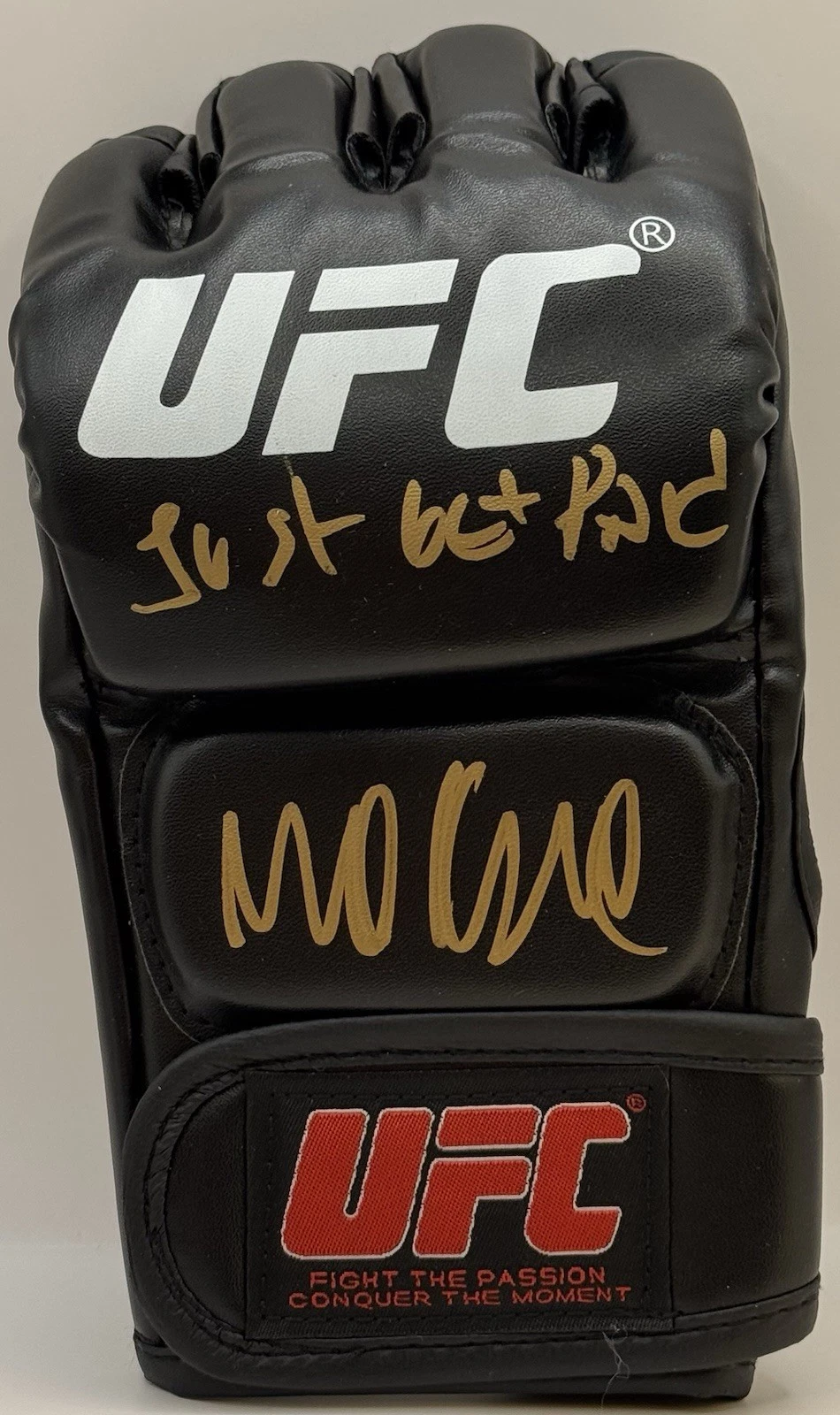 Renato Moicano Signed Autographed UFC Fight Glove PSA/DNA Money Just Get Paid