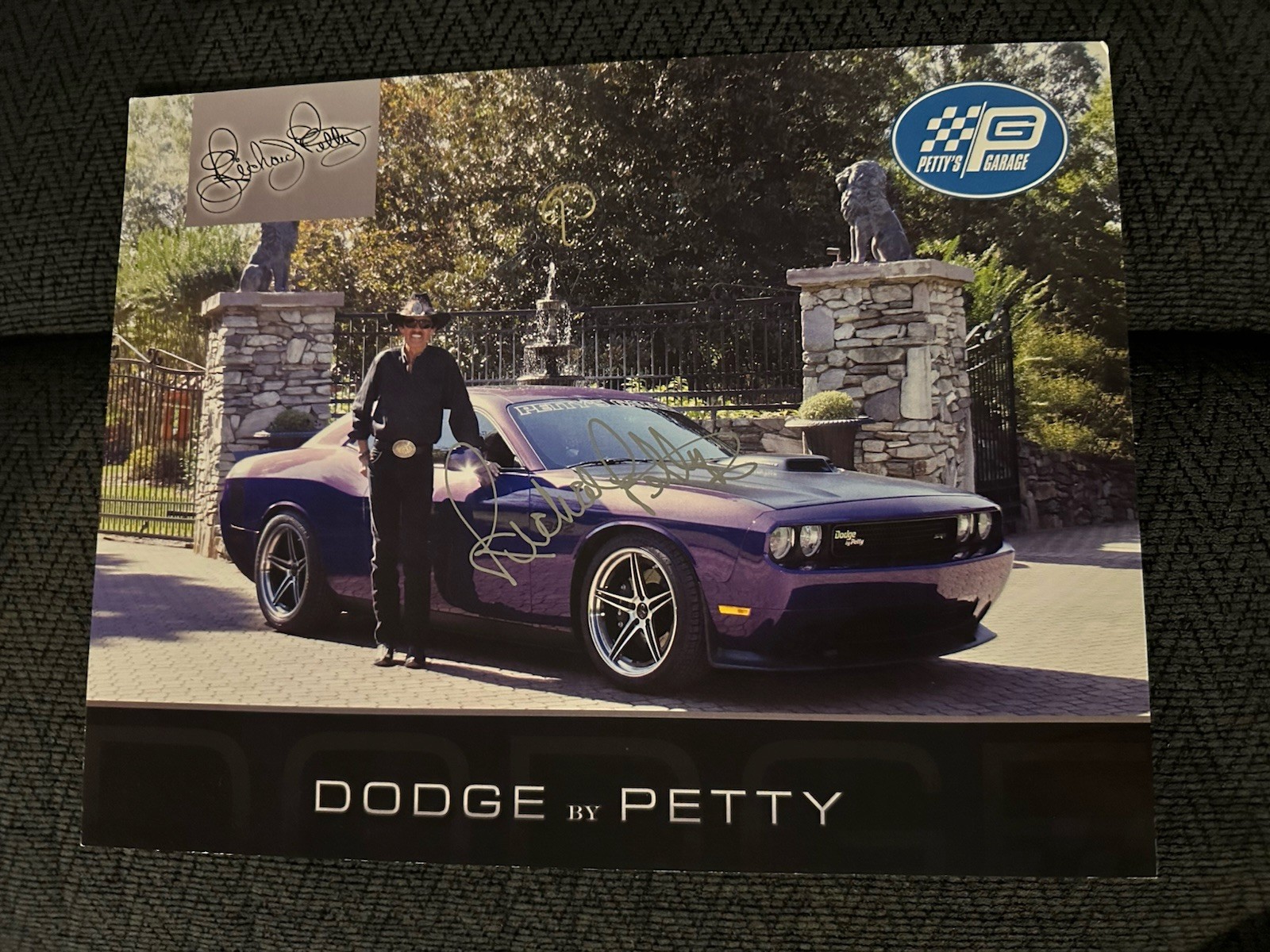 Richard Petty Signed Promo Card Nascar Autographed