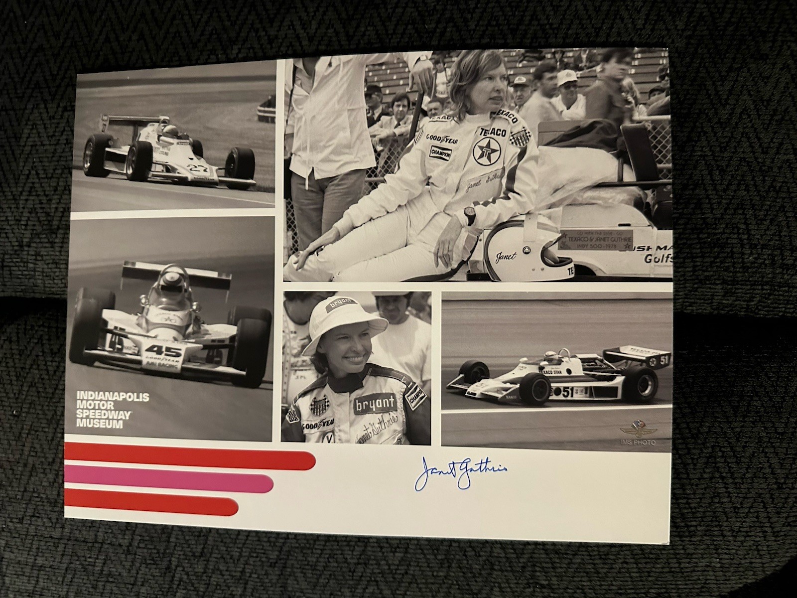 Janet Guthrie Promo Card Signed Hero Card Indianapolis 500 Indy Car