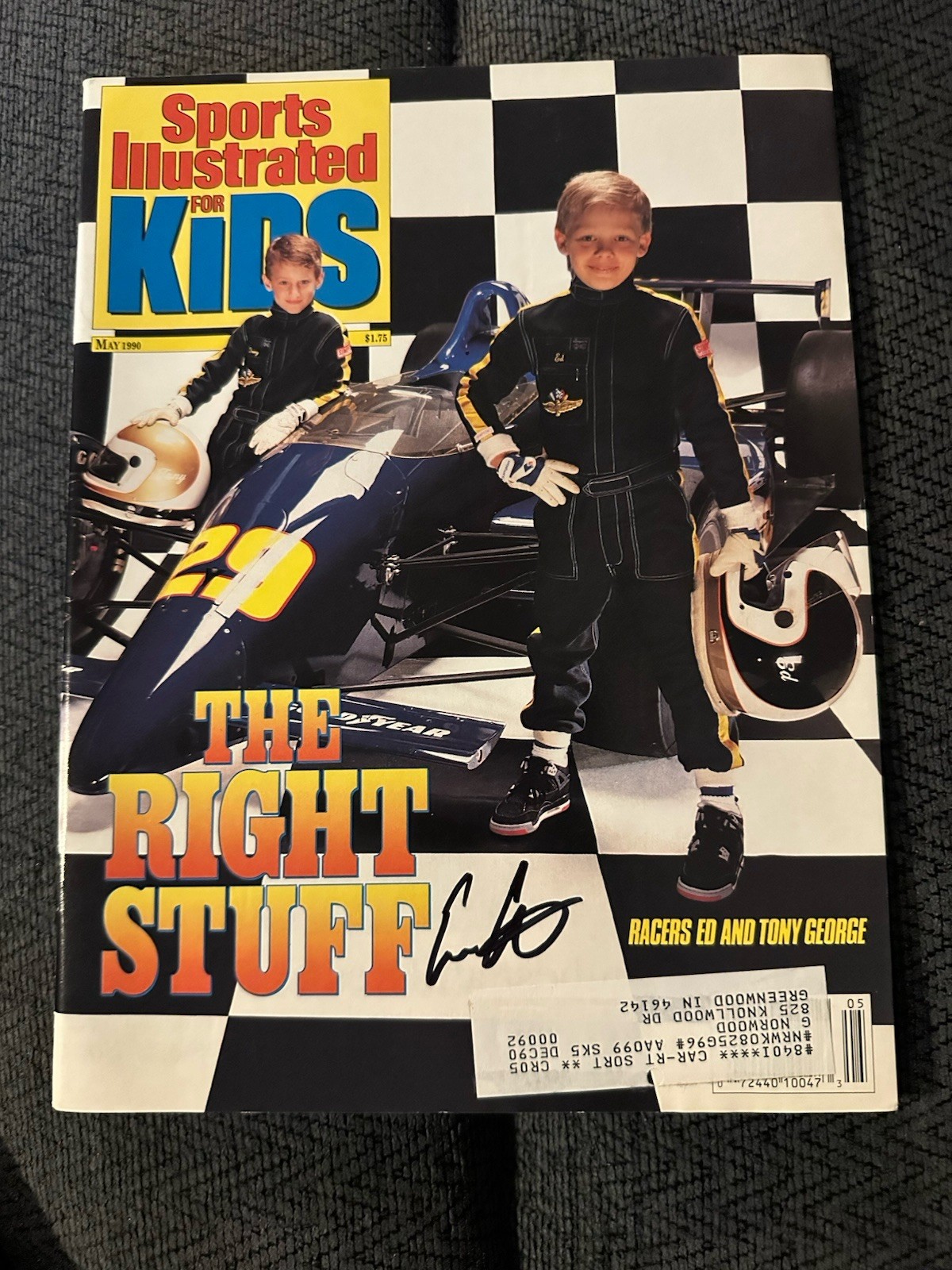 Ed Carpenter Signed Sports Illustrated For Kids Magazine No Cards SI May 1990
