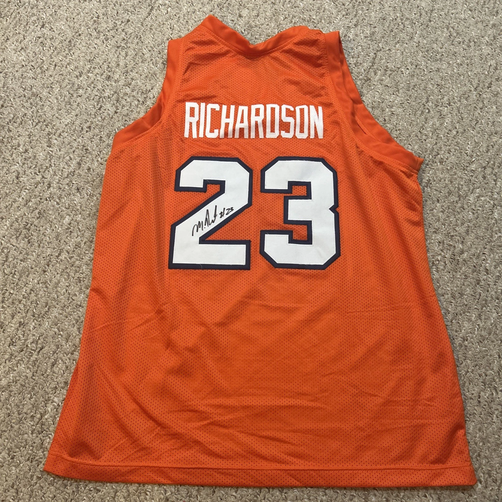 SYRACUSE ORANGE- MALACHI RICHARDSON SIGNED AUTOGRAPH JERSEY COA BASKETBALL CUSE