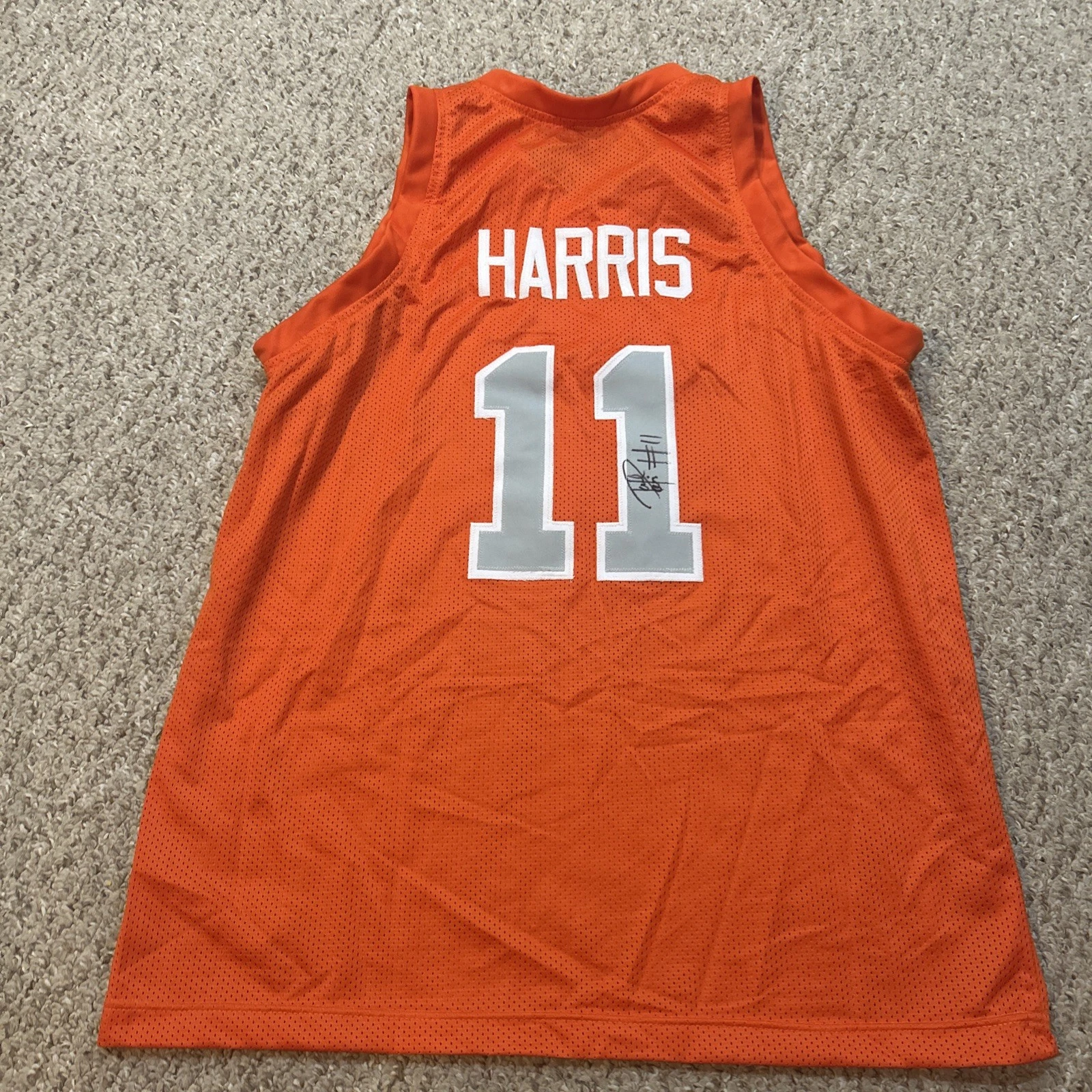SYRACUSE ORANGE- PAUL HARRIS SIGNED AUTOGRAPH JERSEY COA BASKETBALL CUSE COLLECTIBLE MEMORABILIA