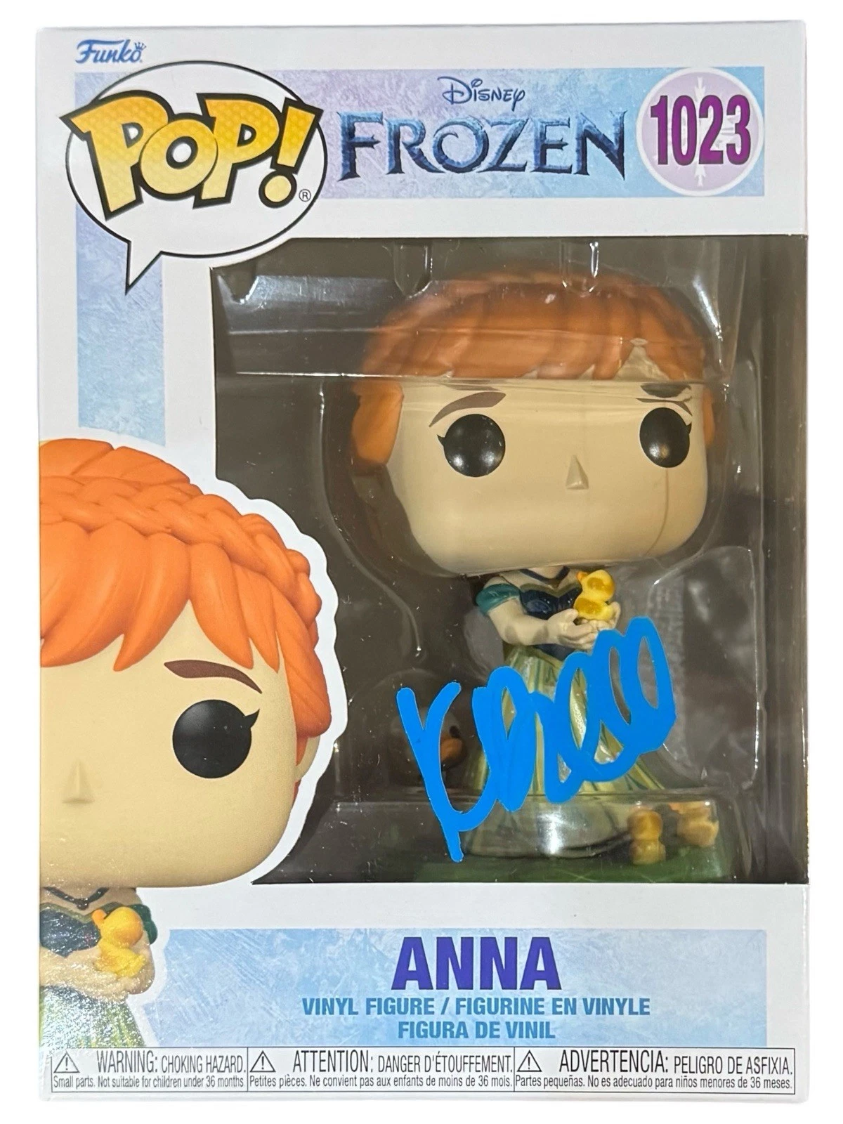 Kristen Bell Signed Frozen Anna Funko Pop #1023 Disney Autograph Beckett COA