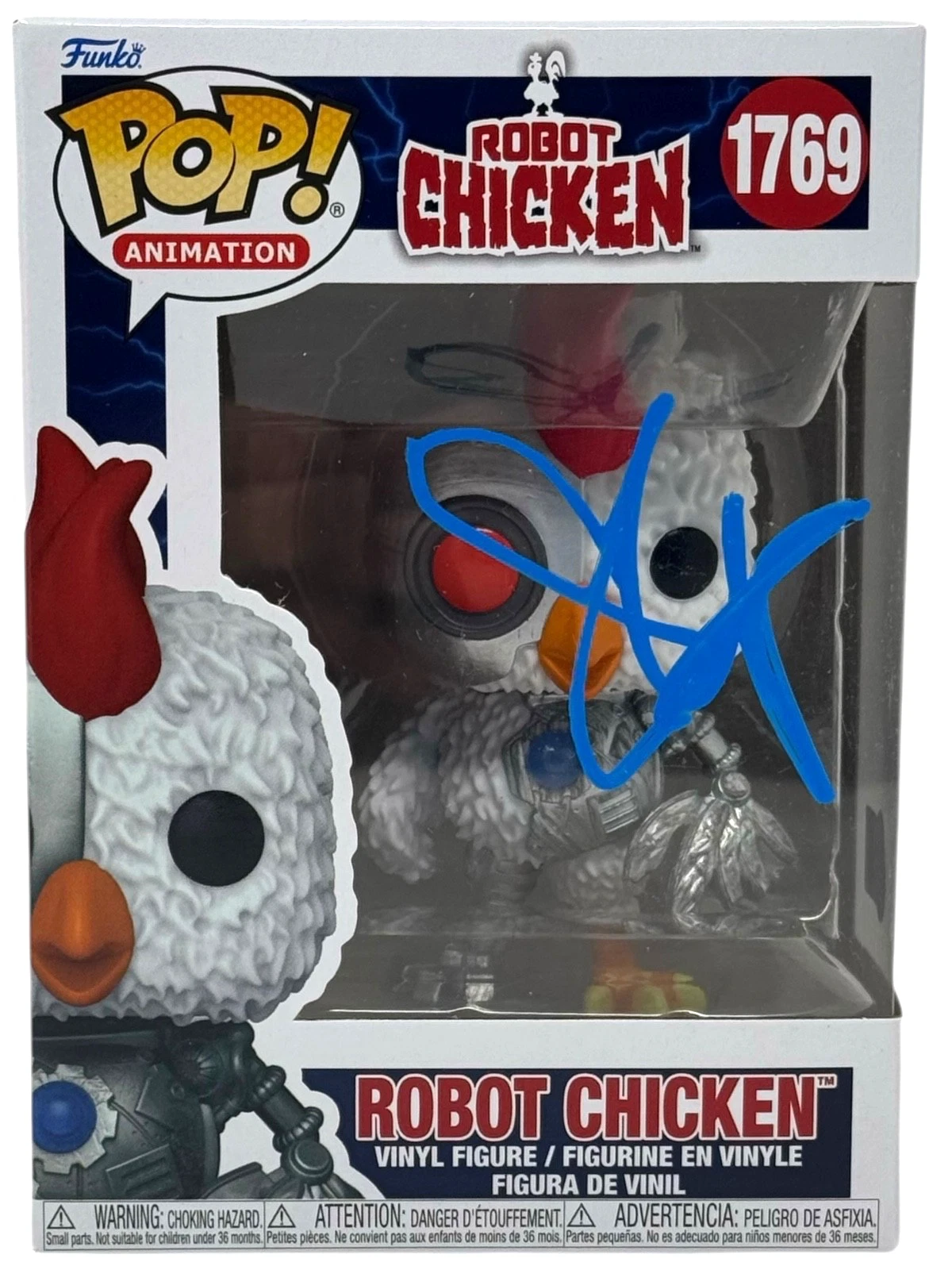 Seth Green Robot Chicken Signed Robot Chicken #1769 Funko Pop Autograph BAS COA