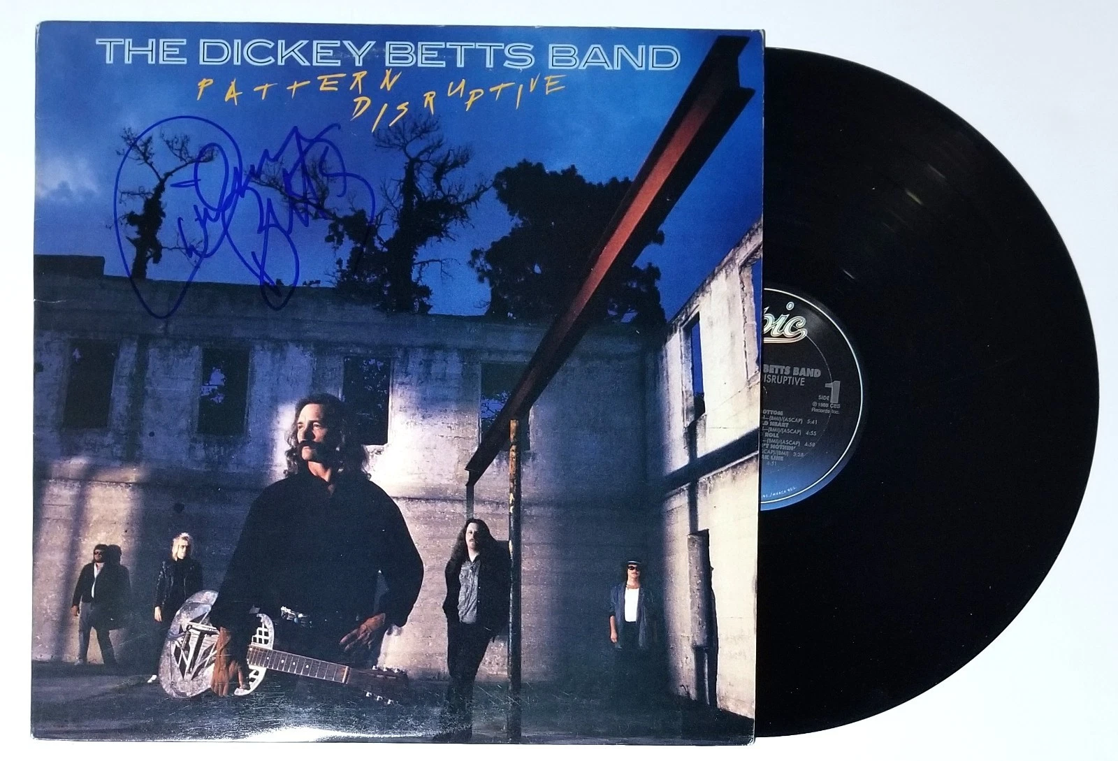 Dickey Betts REAL SIGNED Pattern Disruptive Vinyl Record JSA COA Allman Brothers