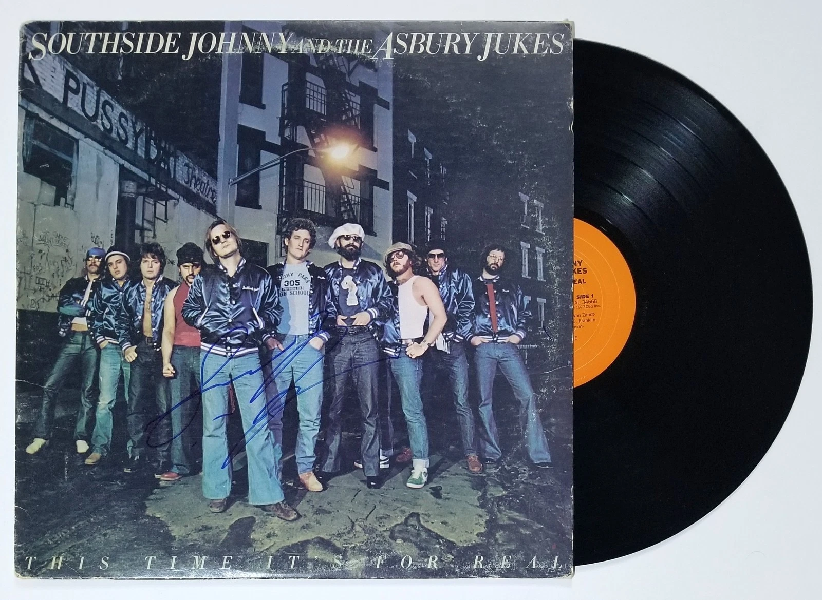Southside Johnny SIGNED This Time It's For Real Vinyl Album JSA COA Asbury Jukes