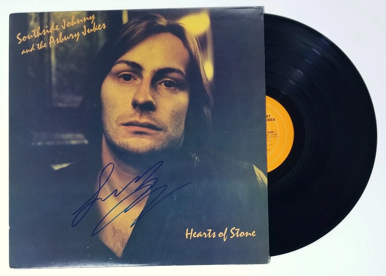 Southside Johnny hand SIGNED Hearts of Stone Vinyl Album JSA COA Asbury Jukes