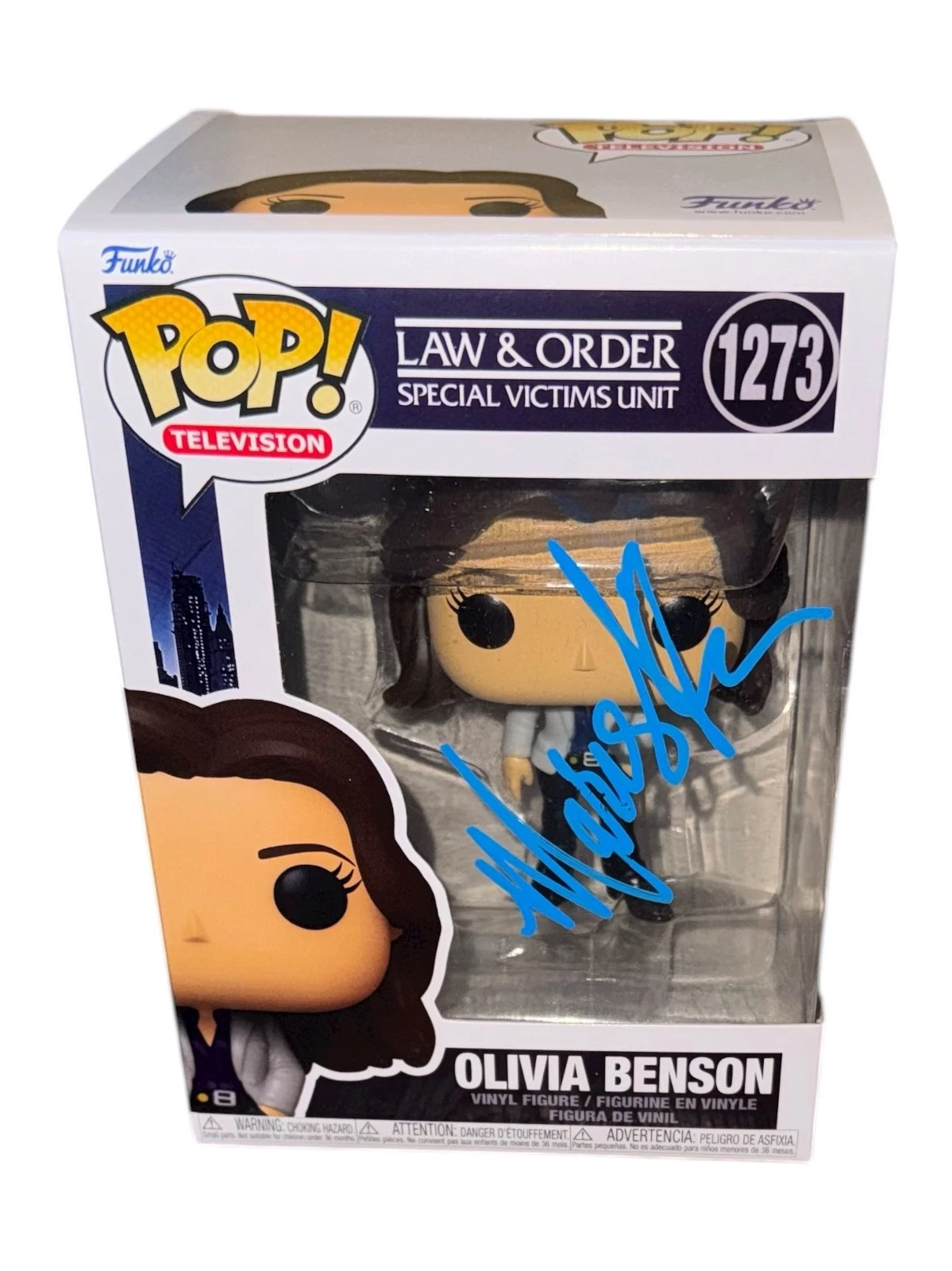 Mariska Hargitay Signed Law & Order: SVU Olivia Benson Funko Pop #1273 BAS COA