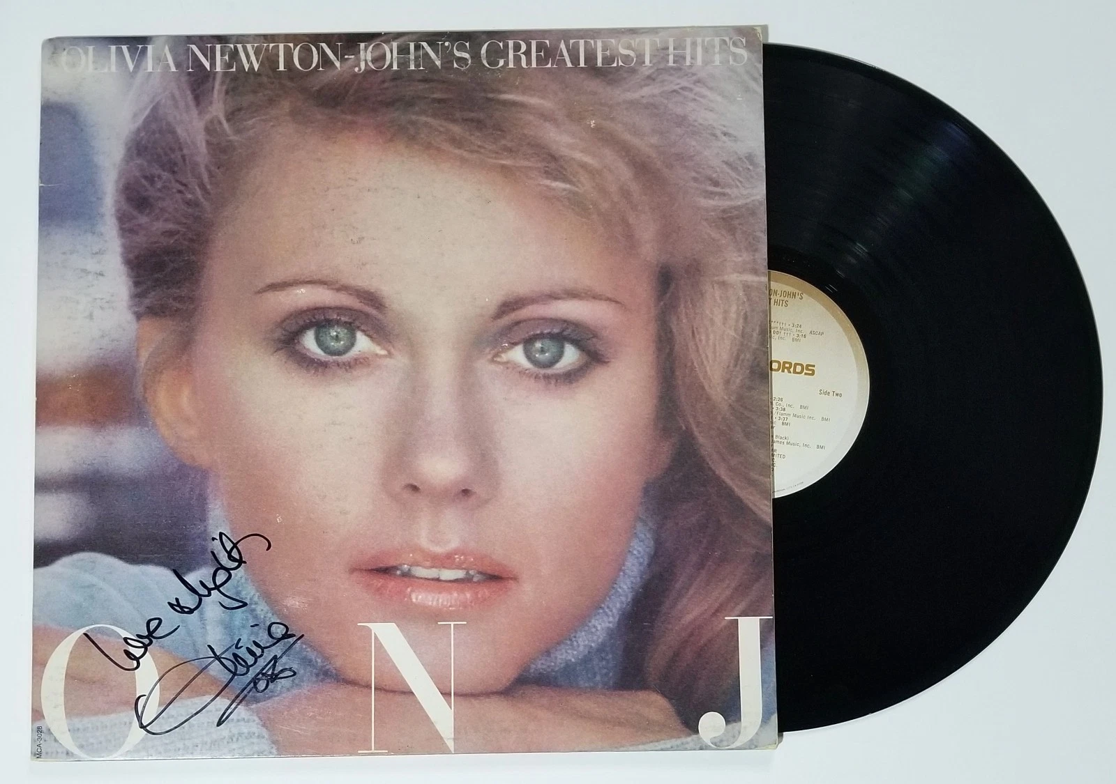 Olivia Newton-John SIGNED Greatest Hits Vinyl Record JSA COA Autographed Grease