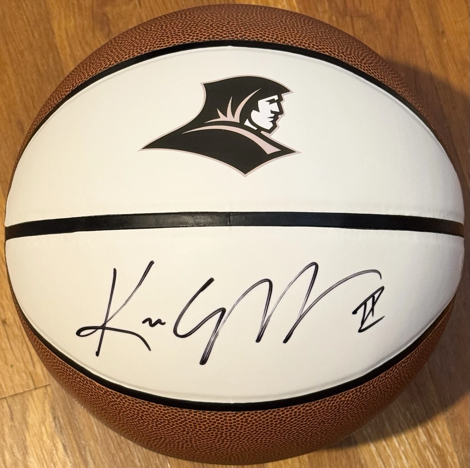 Kim English Signed Autographed Providence Frias Logo Basketball JSA COA