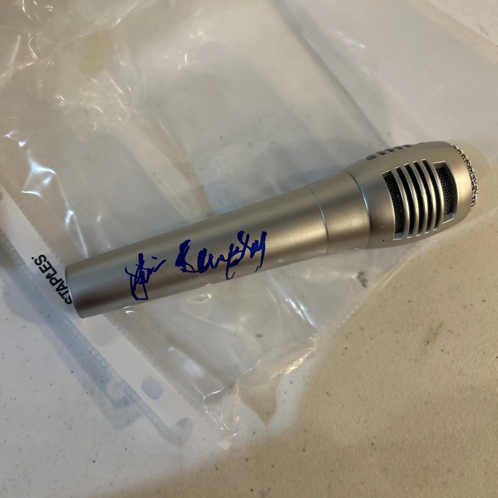 JIM LAMPLEY SIGNED AUTOGRAPH MICROPHONE ACOA BOXING HOF ANNOUNCER HBO