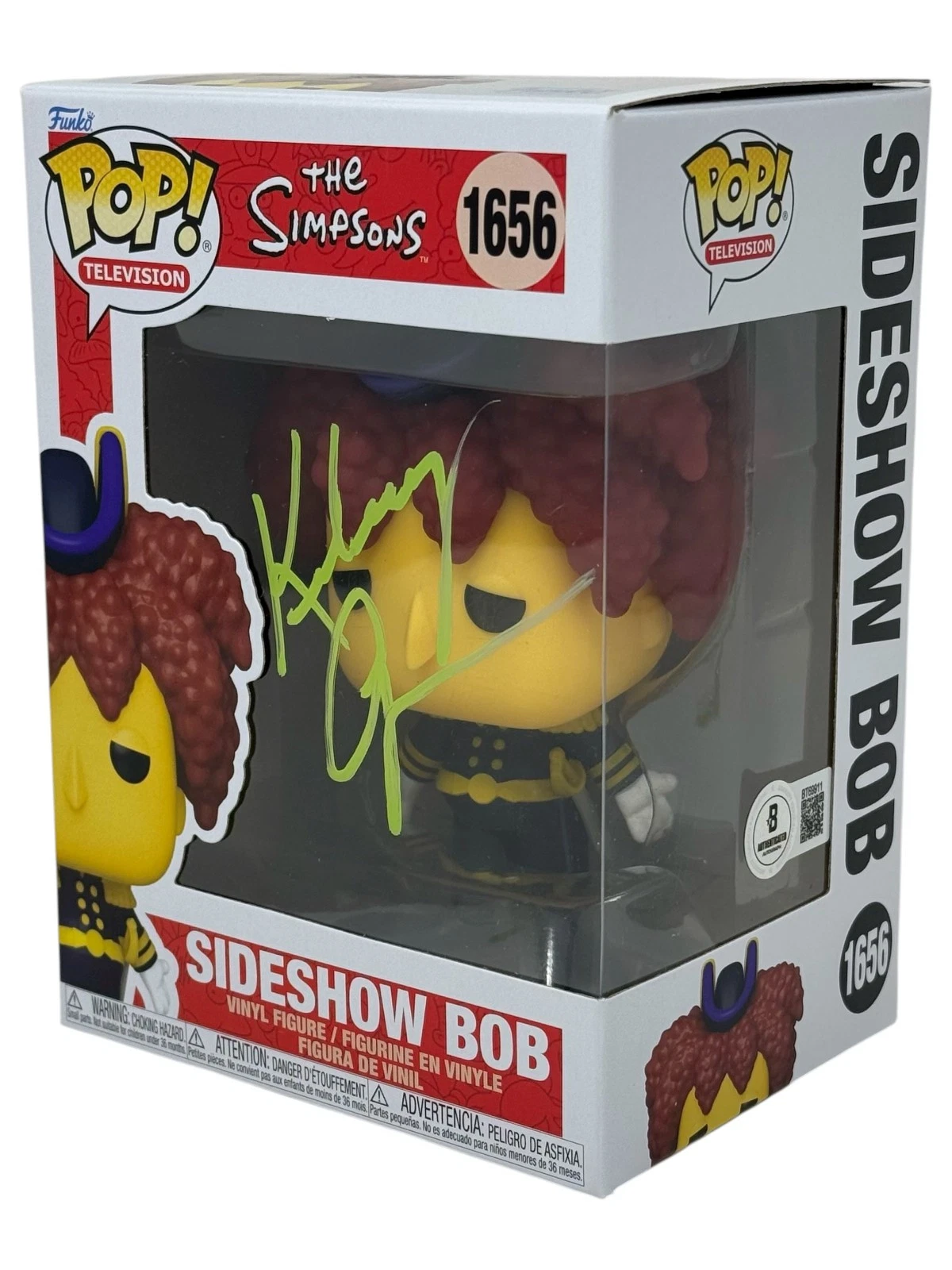 Kelsey Grammer Signed The Simpsons Sideshow Bob Funko Pop 1656 Autograph BAS COA