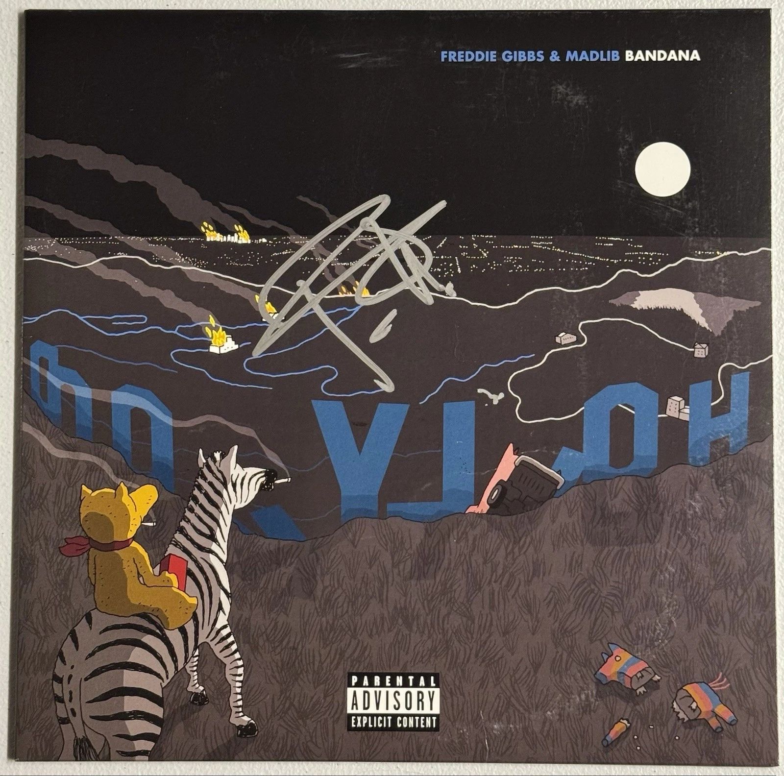 Freddie Gibbs Signed Autographed Bandana Vinyl Rapper Rare JSA