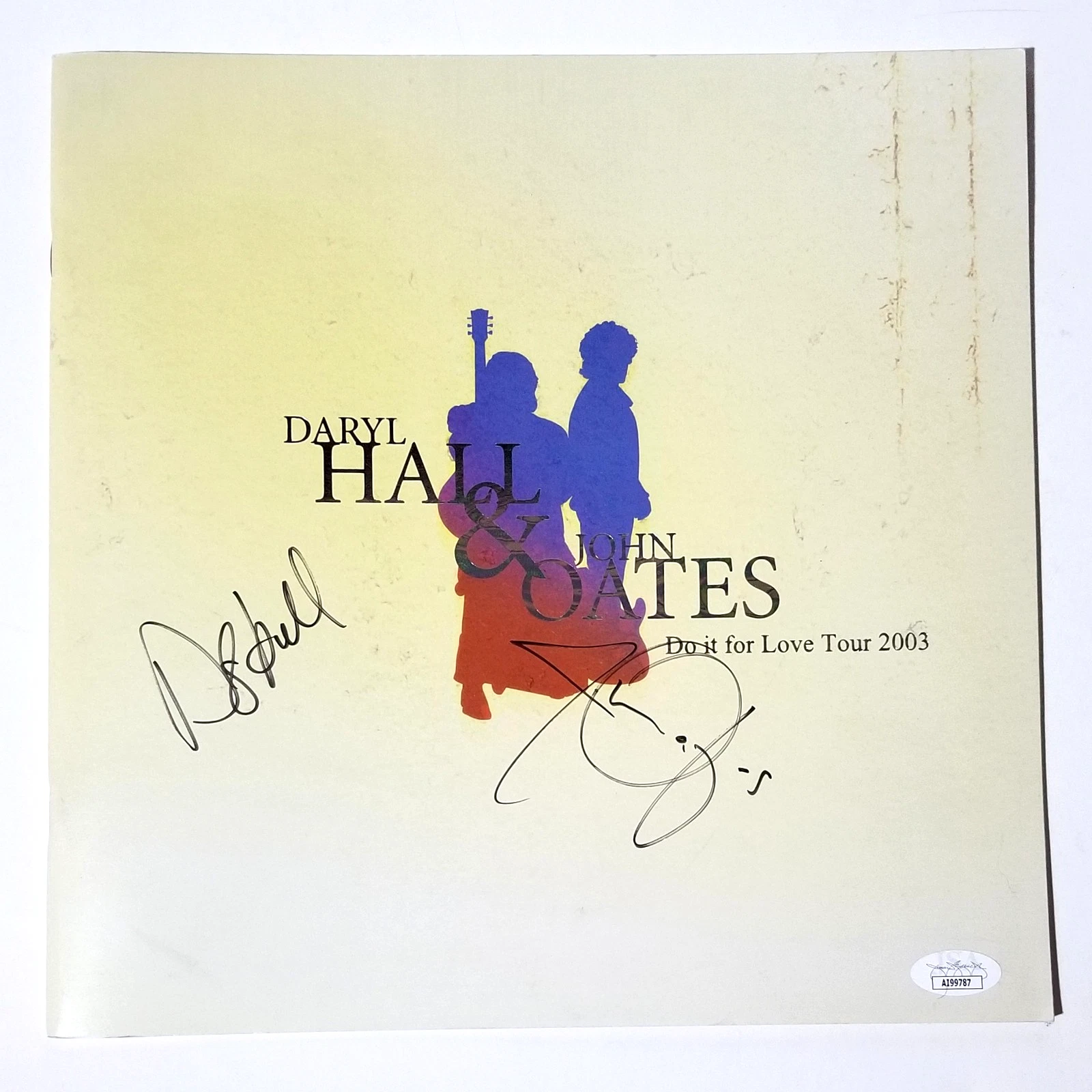 Hall & Oates SIGNED Do It For Love 2003 Tour Book A JSA COA Autograph Daryl John