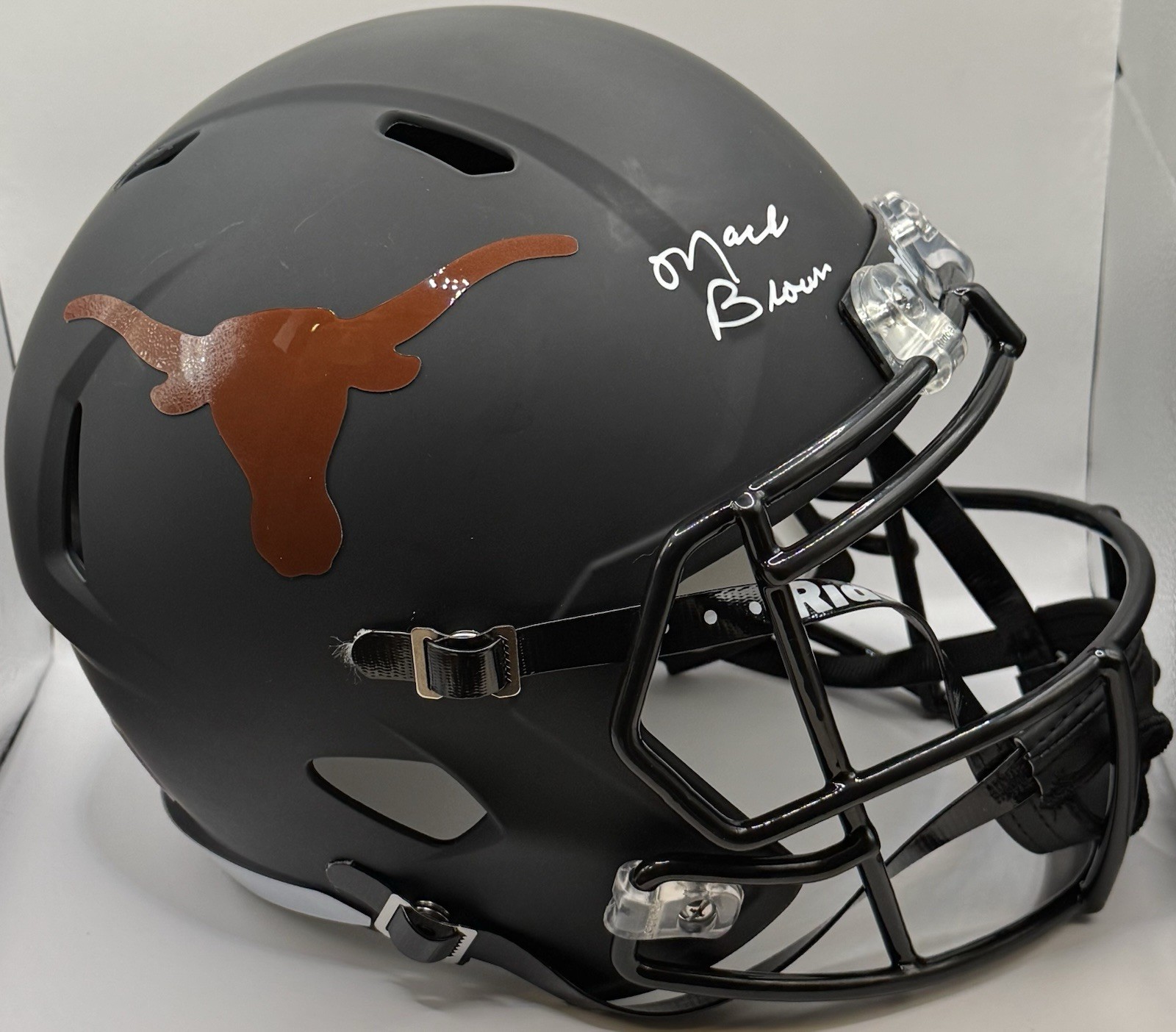 Mack Brown Signed Autographed Texas Longhorns Full Size Helmet JSA COA