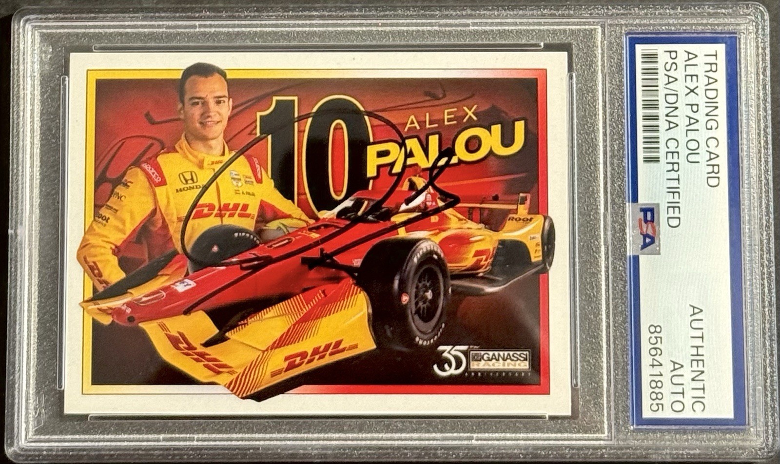 Alex Palou Signed 2025 Indy Car Ganassi Trading Card PSA/DNA Slabbed