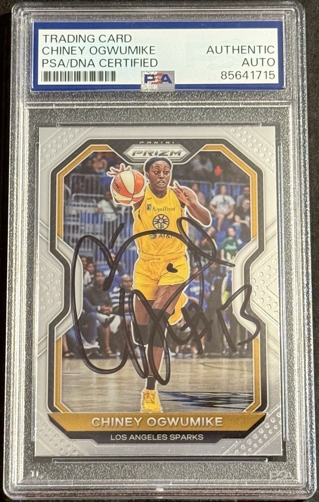 Chiney Ogwumike Signed Autographed 2021 Prizm WNBA Card PSA/DNA Slabbed