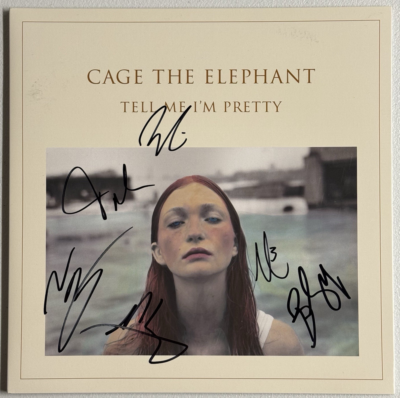 Cage The Elephant Signed Tell Me I’m Pretty Vinyl JSA COA Matt +5 Whole Band